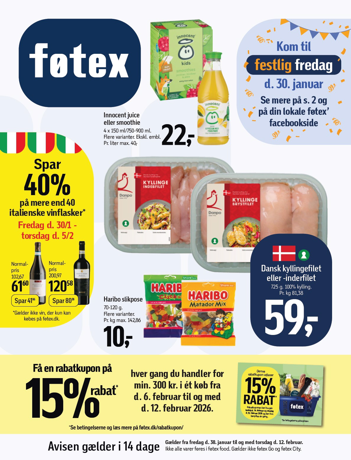 Føtex tilbudsavis gyldig fra 30.01. til 12.02.