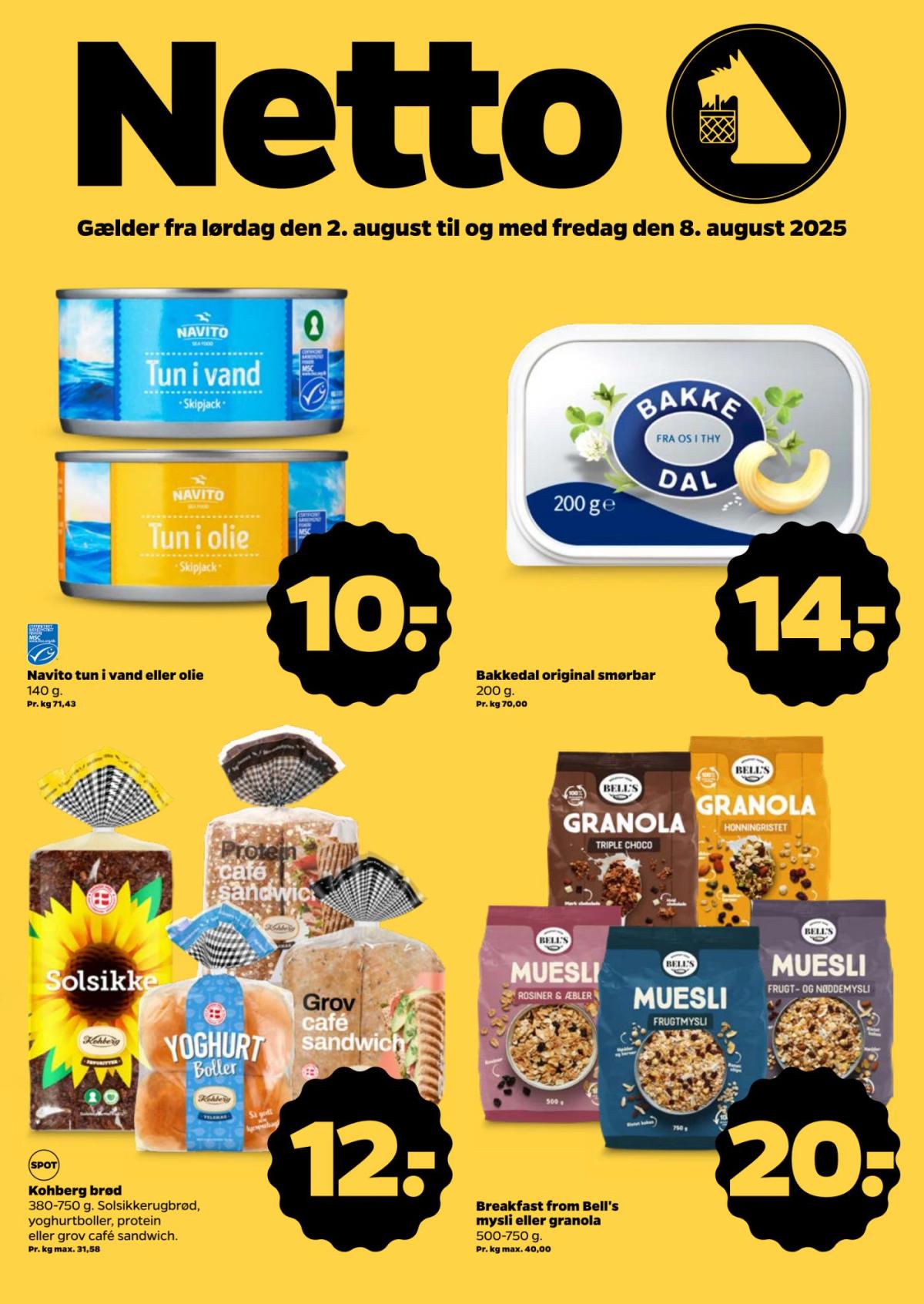 Netto tilbudsavis gyldig fra 02.08. til 08.08.