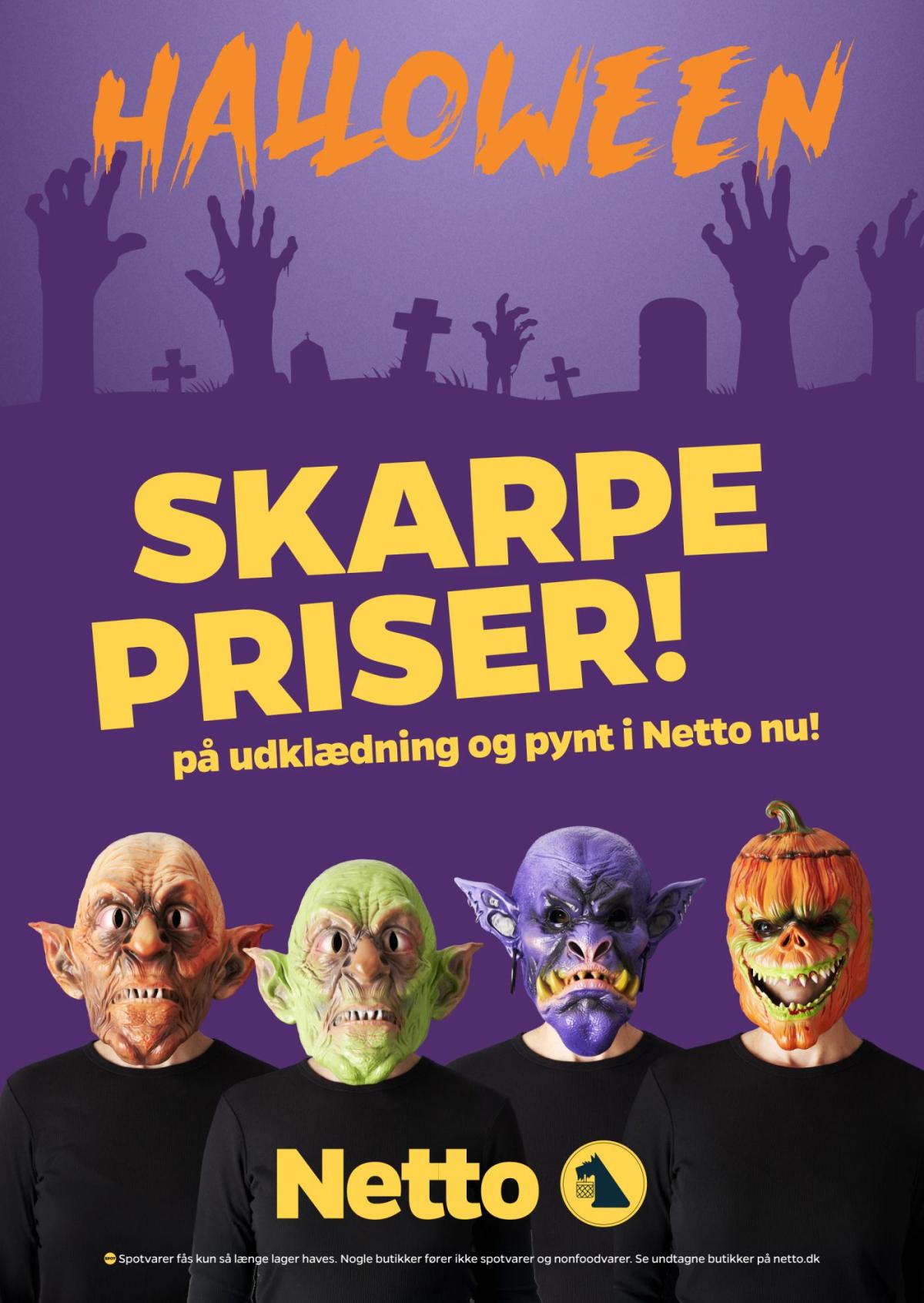 Netto - Halloween - Skarpe Priser tilbudsavis gyldig fra 26.10. til 02.11.
