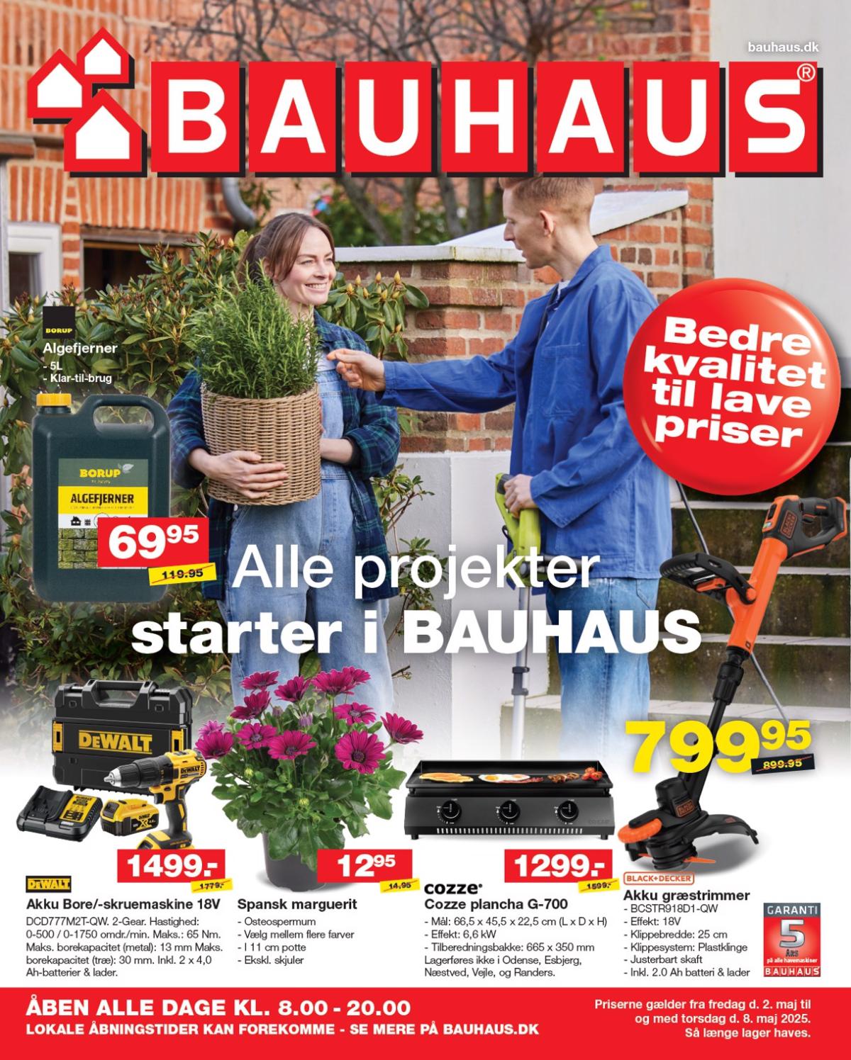 BAUHAUS tilbudsavis gyldig fra 02.05. - 08.05.