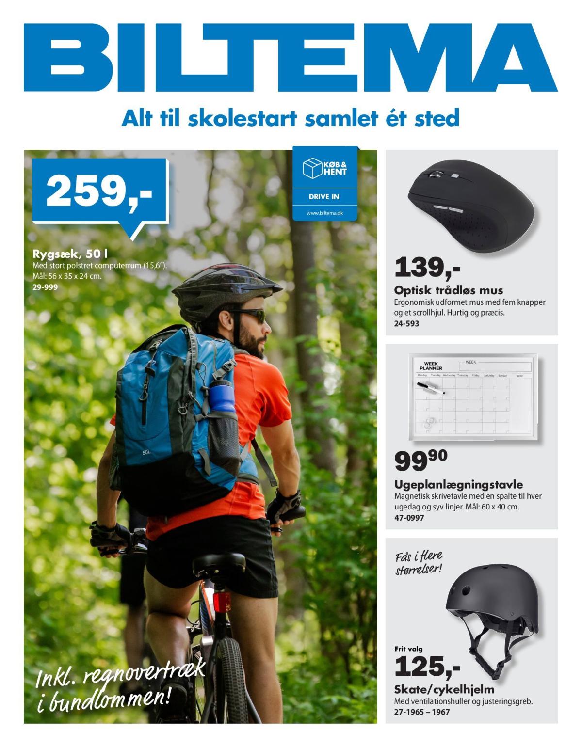 Biltema - Skolestart til skarpe priser tilbudsavis gyldig fra 22.07. til 04.08.