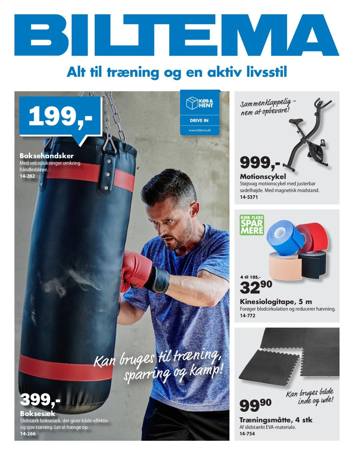Biltema - Træning og aktiv livsstil tilbudsavis gyldig fra 06.01. til 19.01.