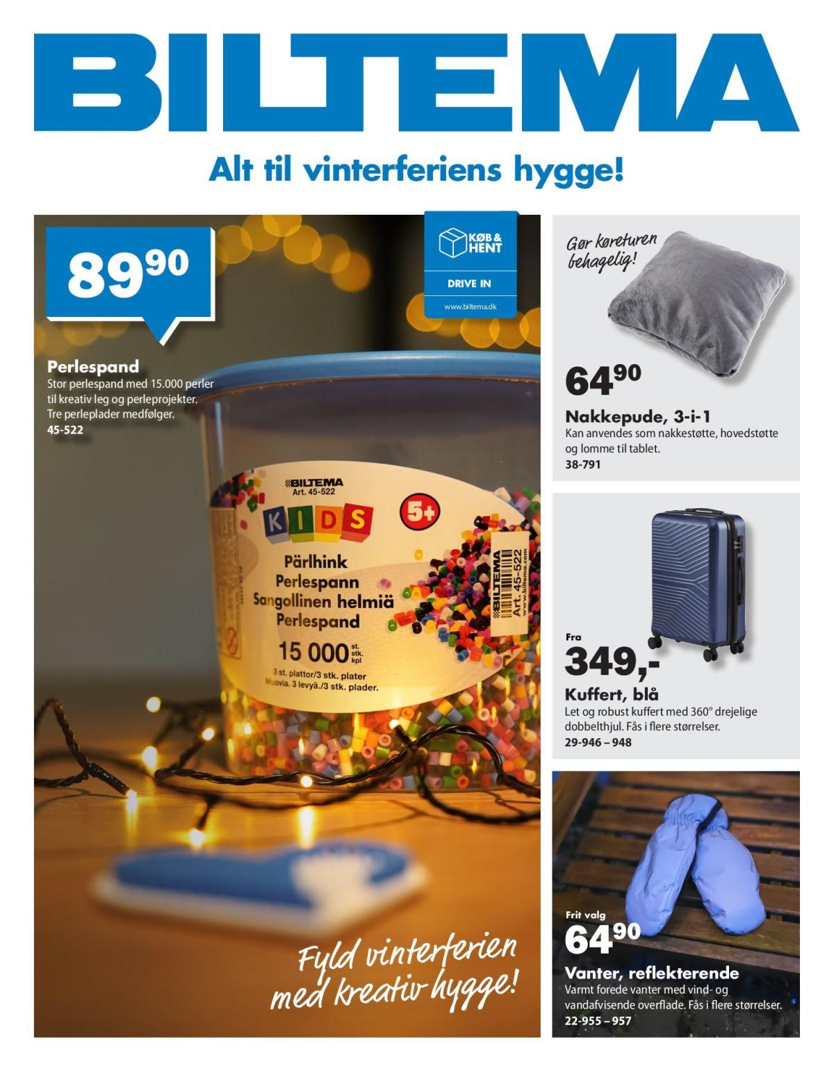 Biltema - Alt til vinterferiens hyggestunder tilbudsavis gyldig fra 27.01. til 09.02.