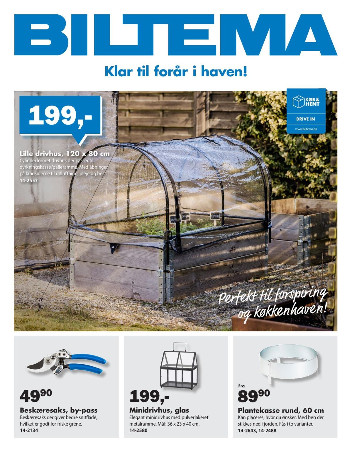 Biltema - Forår i haven – faste lave priser tilbudsavis gyldig fra 10.03.2026 til 23.03.2026