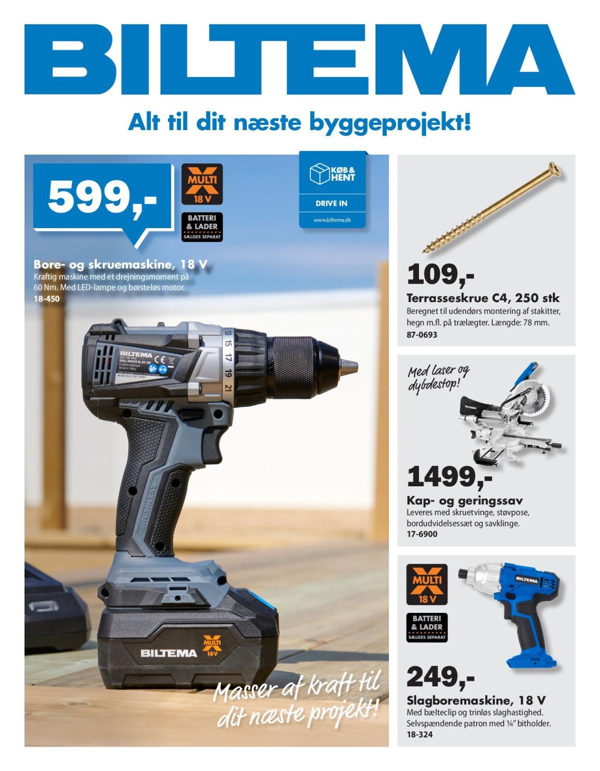 Biltema - Alt til dit næste byggeprojekt tilbudsavis gyldig fra 17.03.2026 til 30.03.2026