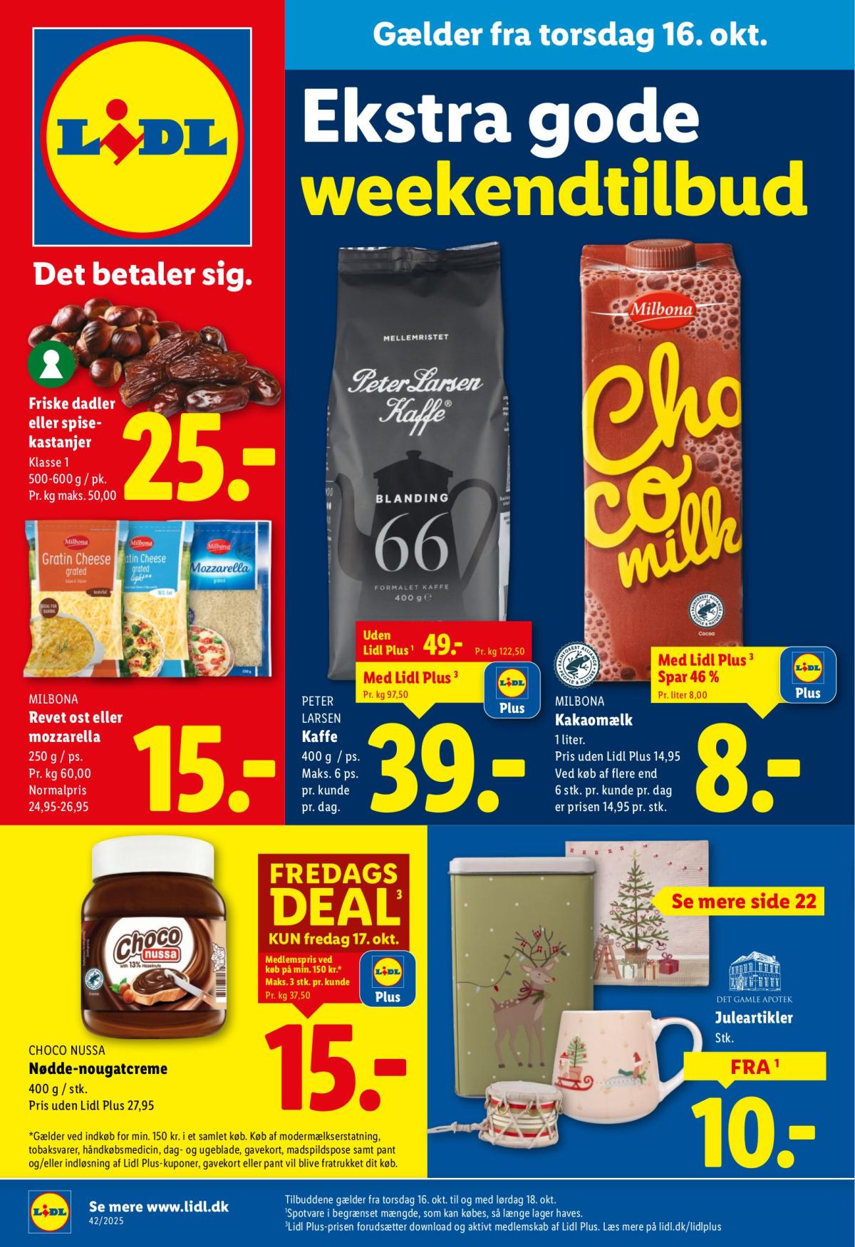 Lidl - Weekendtilbud tilbudsavis gyldig fra 16.10. til 18.10.