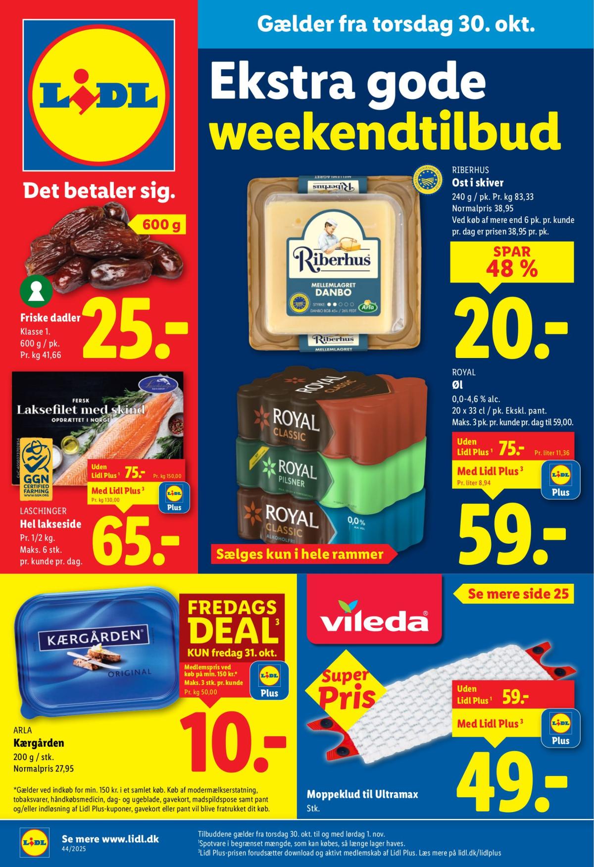 Lidl tilbudsavis gyldig fra 30.10. til 01.11.