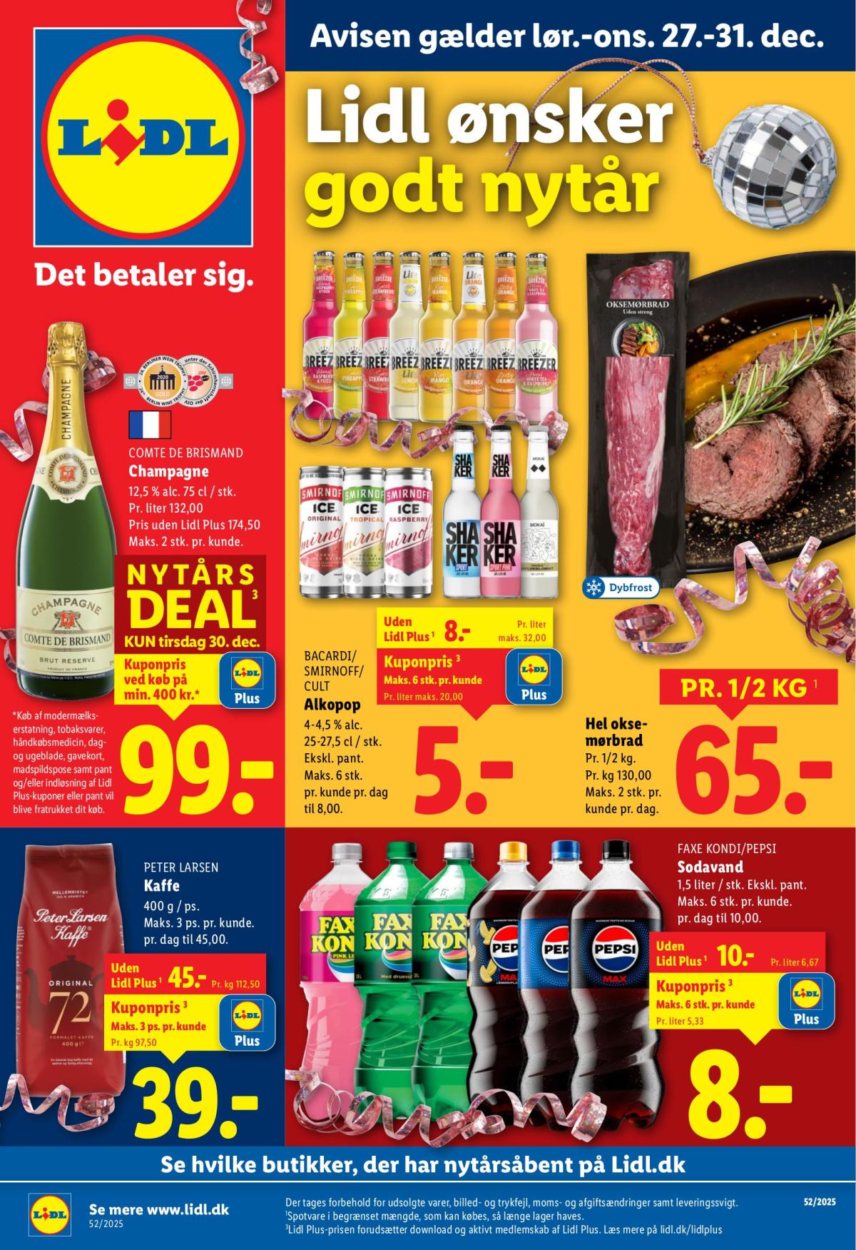 Lidl tilbudsavis gyldig fra 27.12. til 31.12.