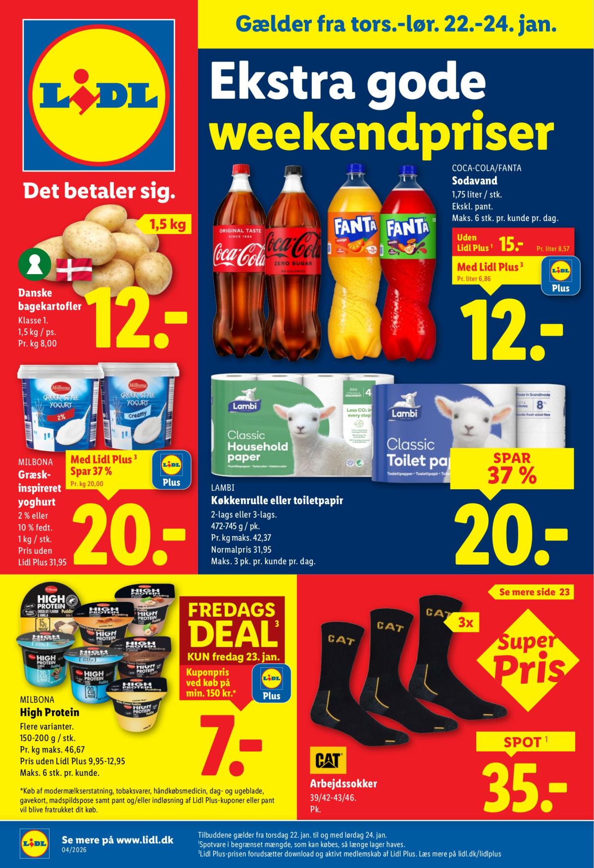 Lidl - Weekendtilbud tilbudsavis gyldig fra 22.01. til 24.01.