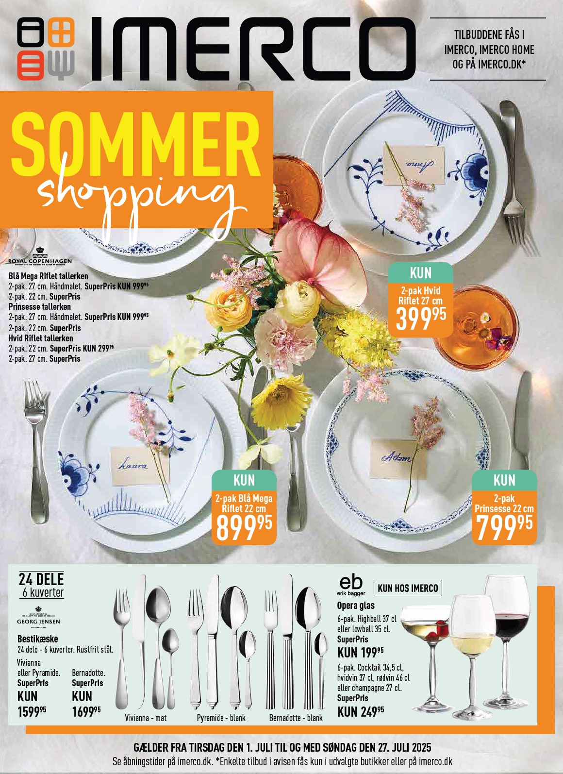 Imerco - Sommer Shopping tilbudsavis gyldig fra 01.07. til 27.07.