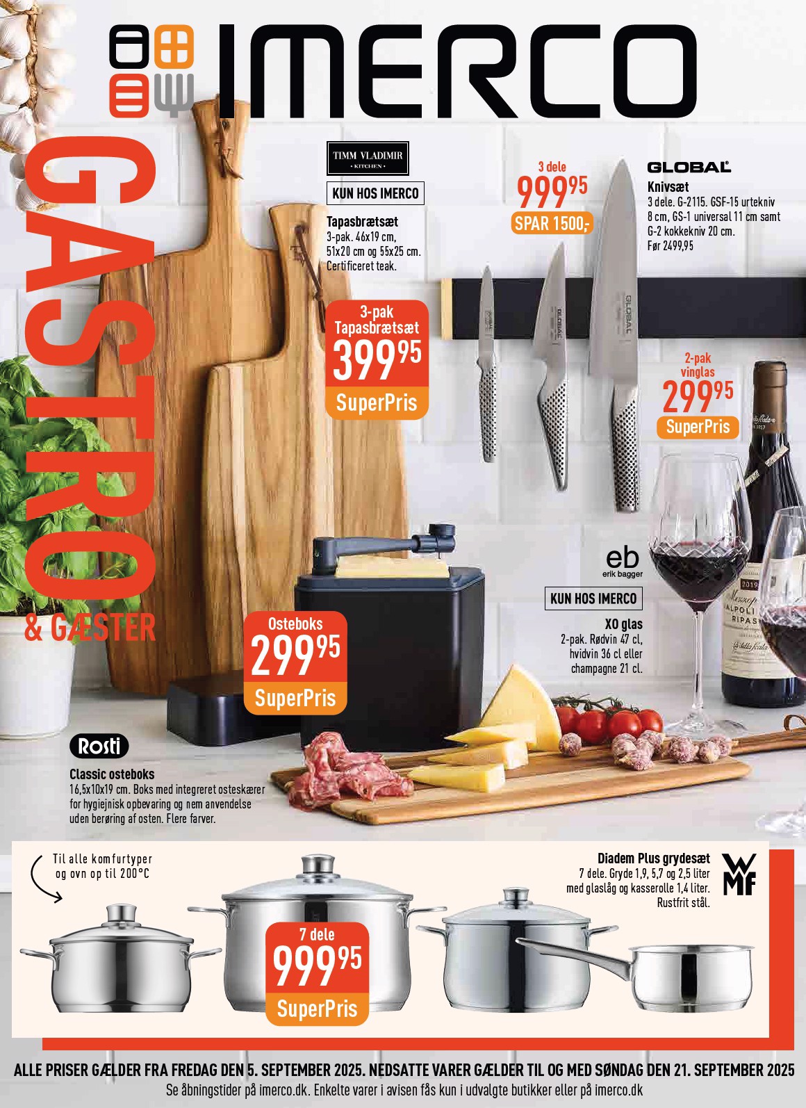 Imerco - Gastro tilbudsavis gyldig fra 05.09. til 21.09.