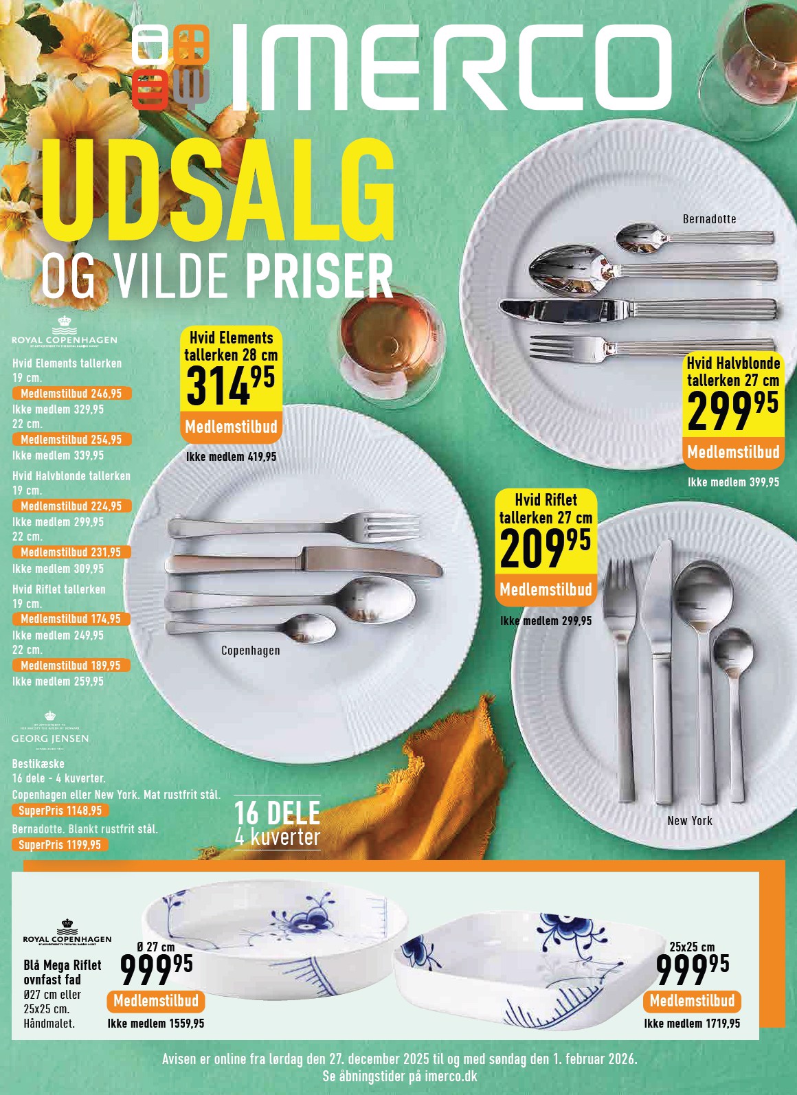 Imerco tilbudsavis gyldig fra 27.12. til 01.02.