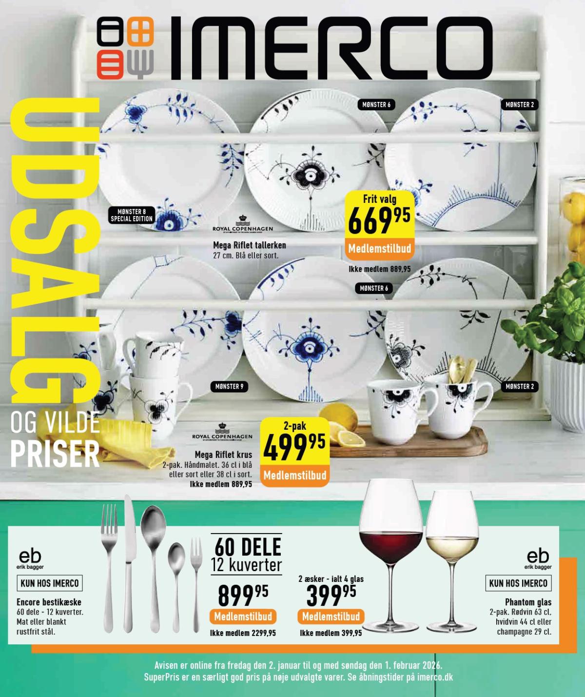 Imerco - Udsalg tilbudsavis gyldig fra 02.01. til 01.02.