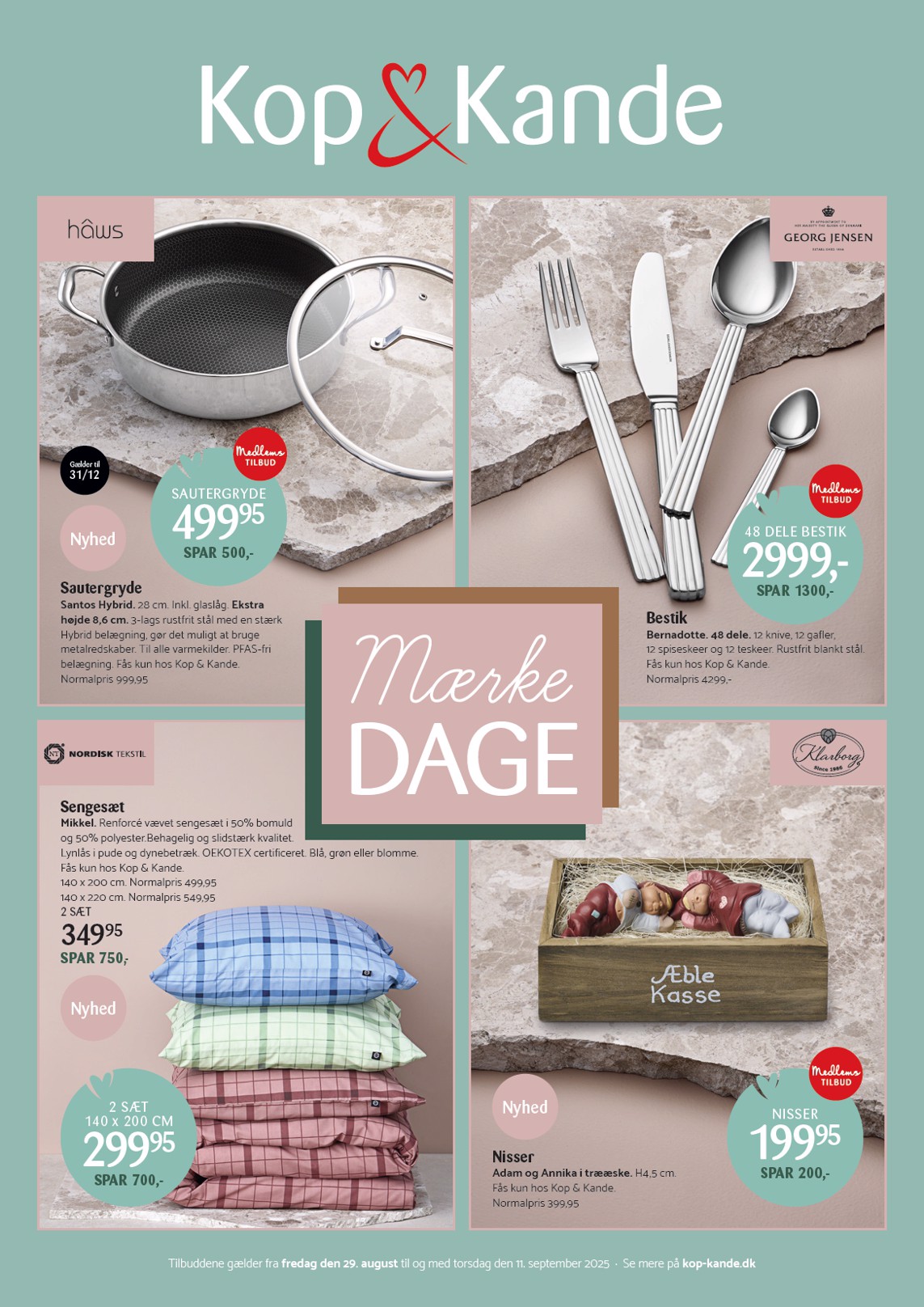 Kop&Kande - Merke Dage tilbudsavis gyldig fra 29.08. til 11.09.