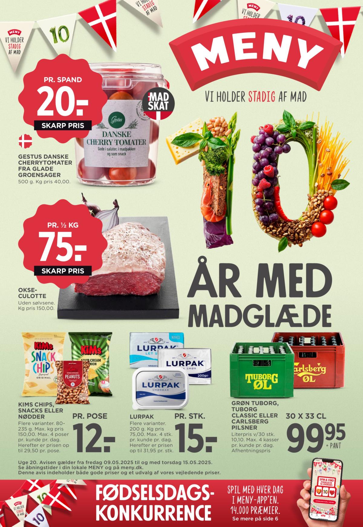 Meny tilbudsavis gyldig fra 09.05. - 15.05.