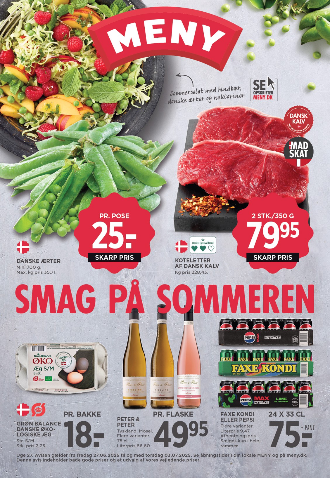 Meny tilbudsavis gyldig fra 27.06. til 03.07.