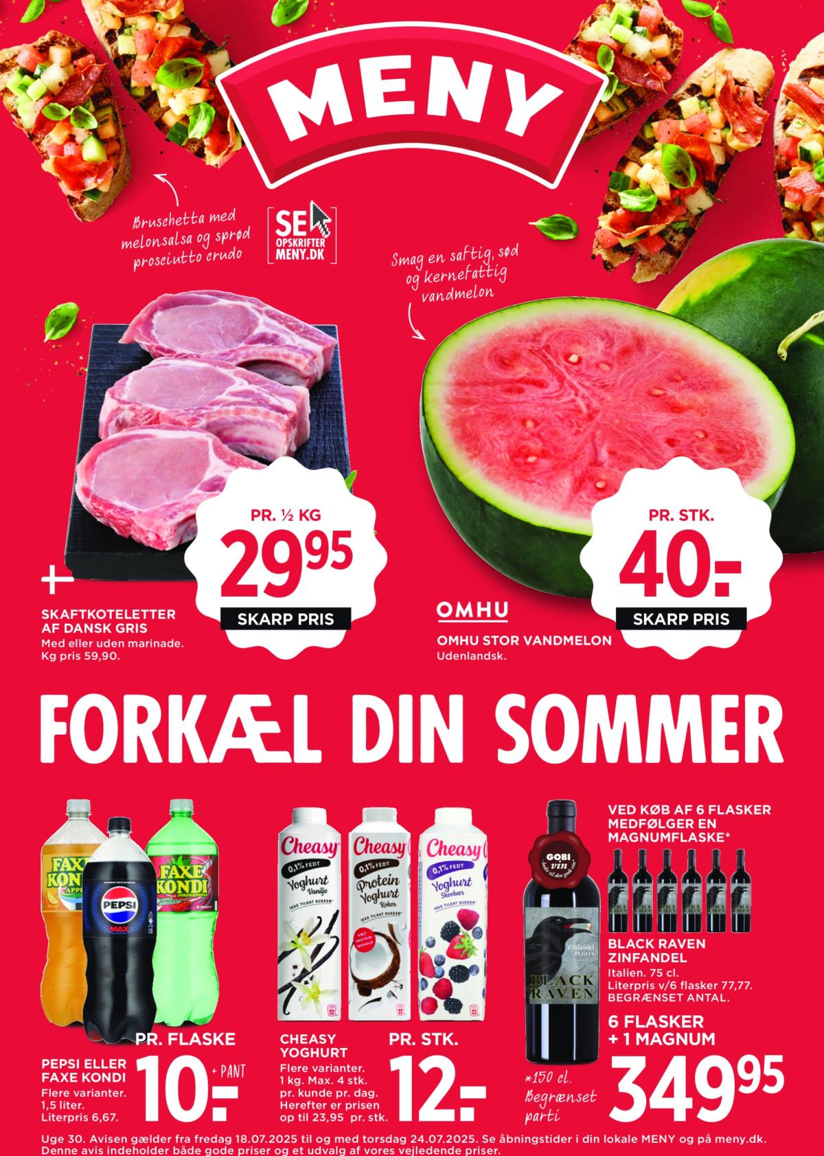 Meny tilbudsavis gyldig fra 18.07. til 24.07.