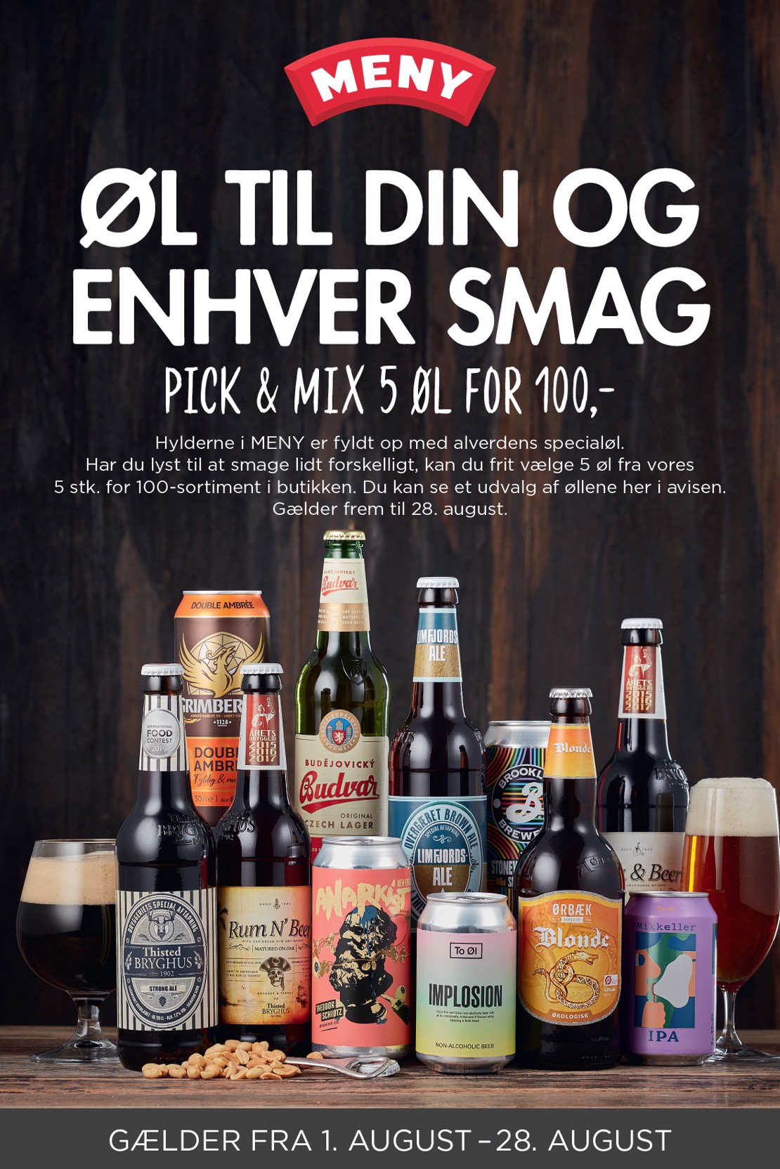 Meny - Pick & Mix tilbudsavis gyldig fra 01.08. til 28.08.