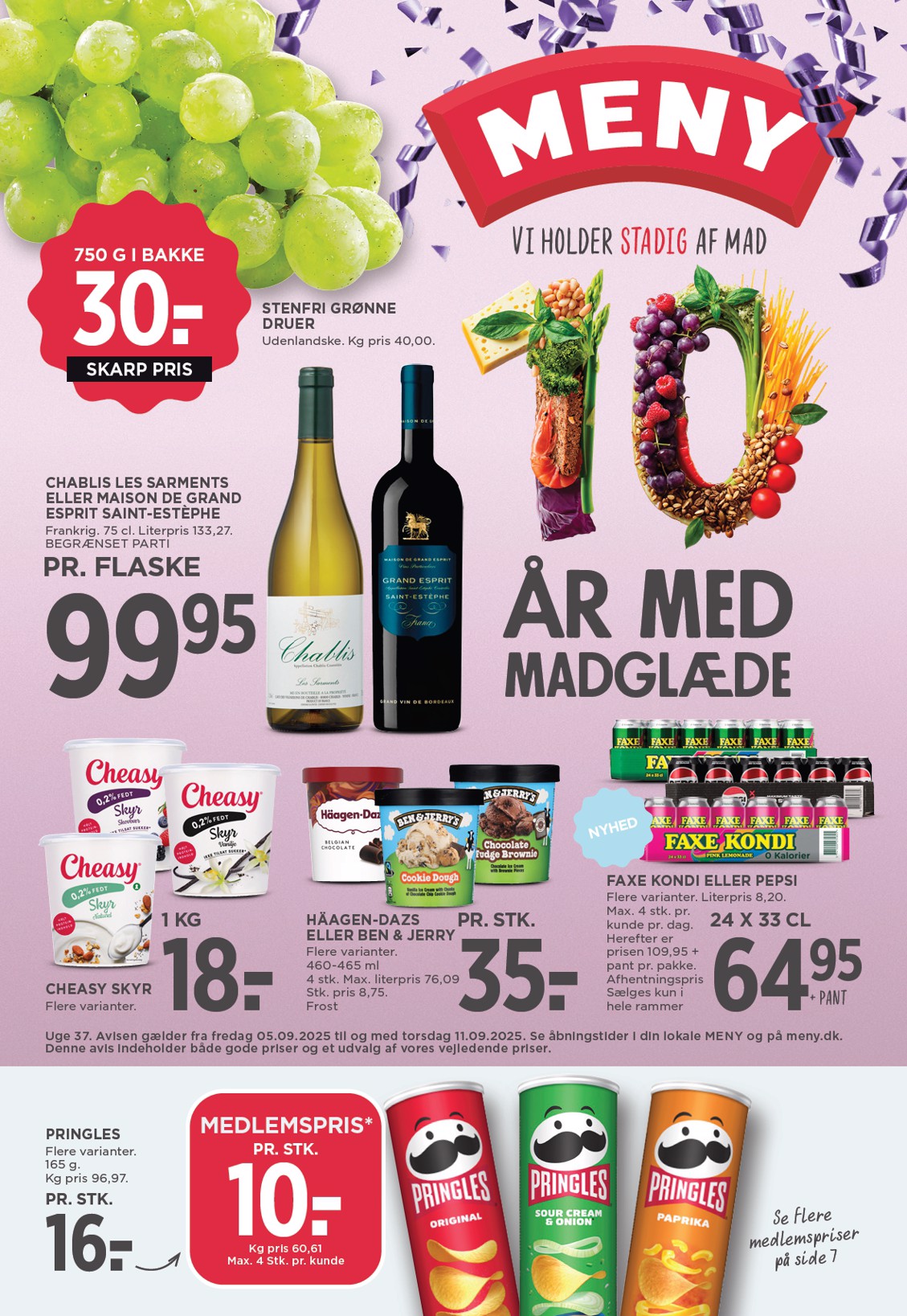Meny tilbudsavis gyldig fra 05.09. til 11.09.