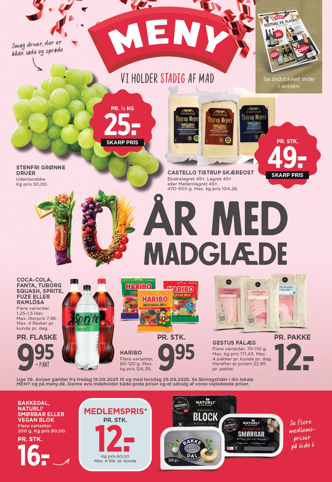 Meny tilbudsavis gyldig fra 19.09. til 25.09.
