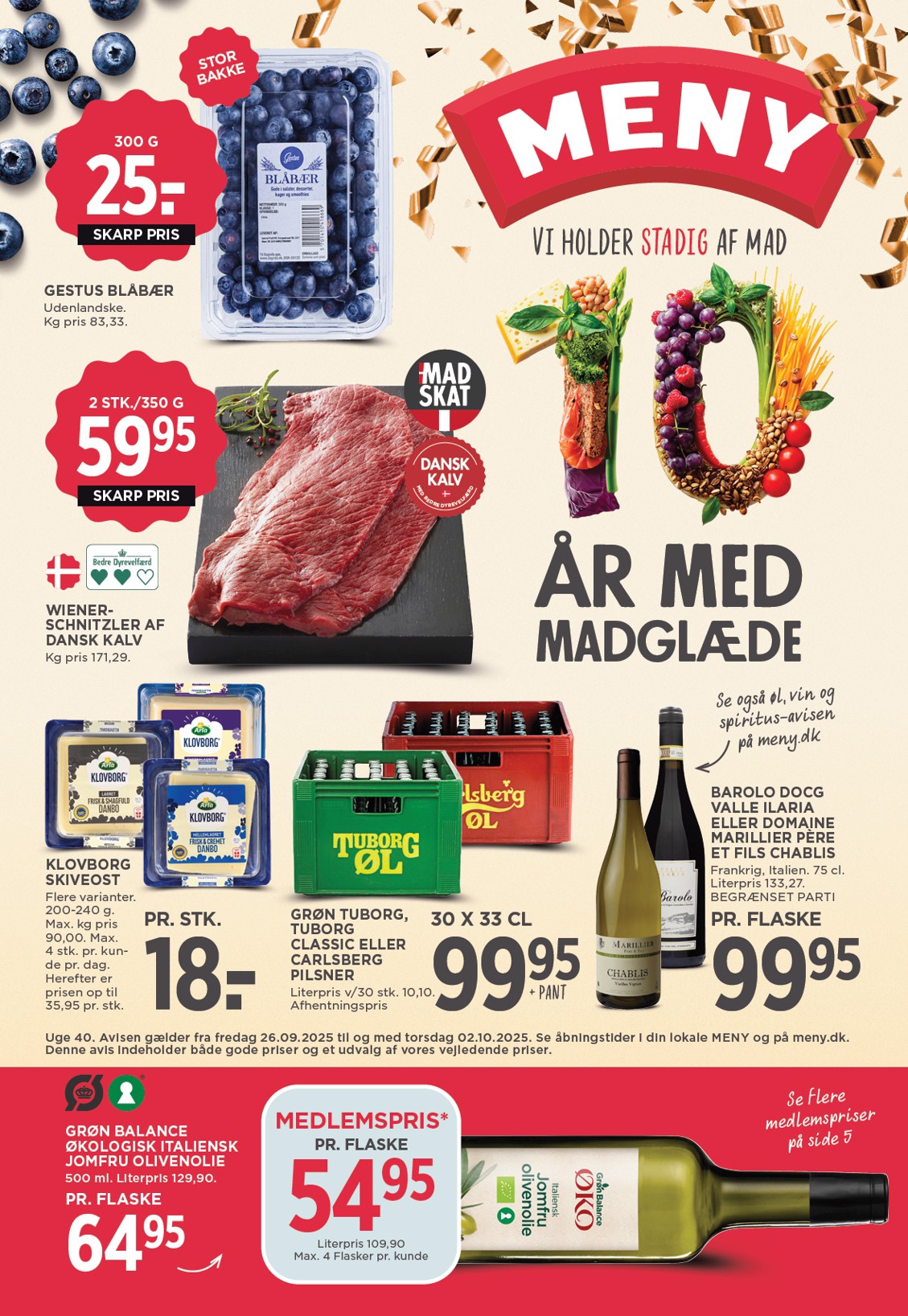 Meny tilbudsavis gyldig fra 26.09. til 02.10.