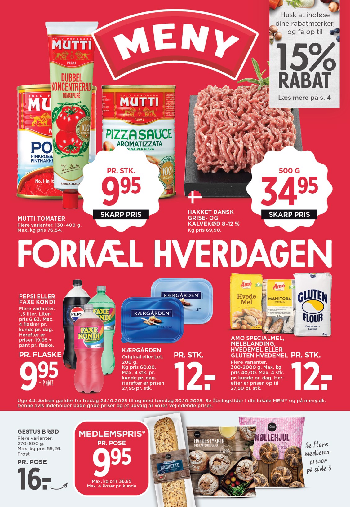Meny tilbudsavis gyldig fra 24.10. til 30.10.