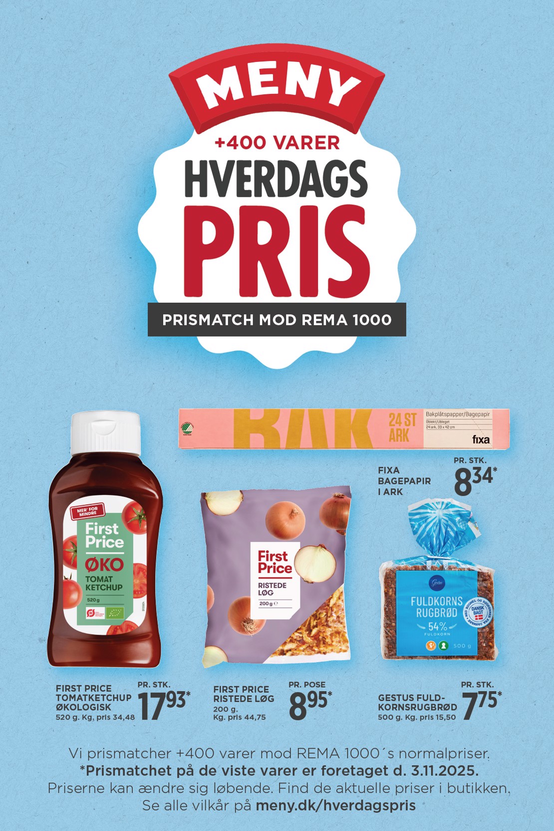 Meny - Hverdagspris tilbudsavis gyldig fra 03.11. til 30.11.