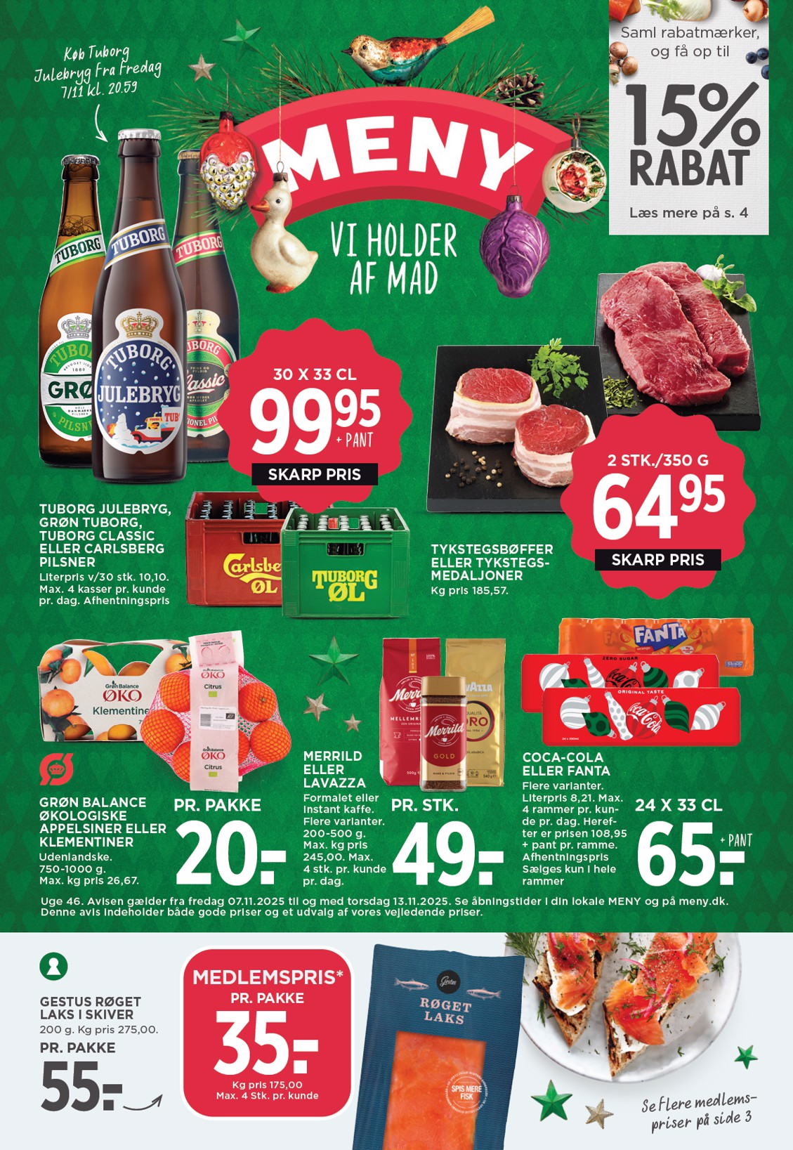Meny tilbudsavis gyldig fra 07.11. til 13.11.