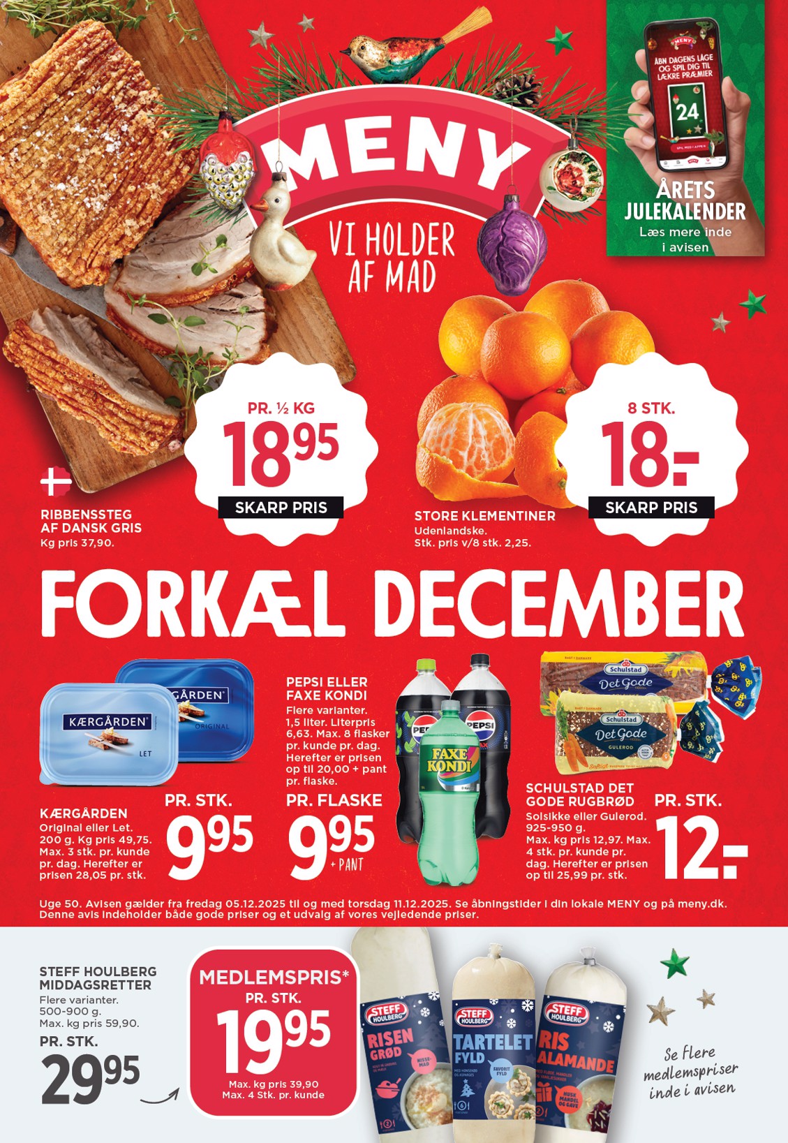 Meny tilbudsavis gyldig fra 05.12. til 11.12.