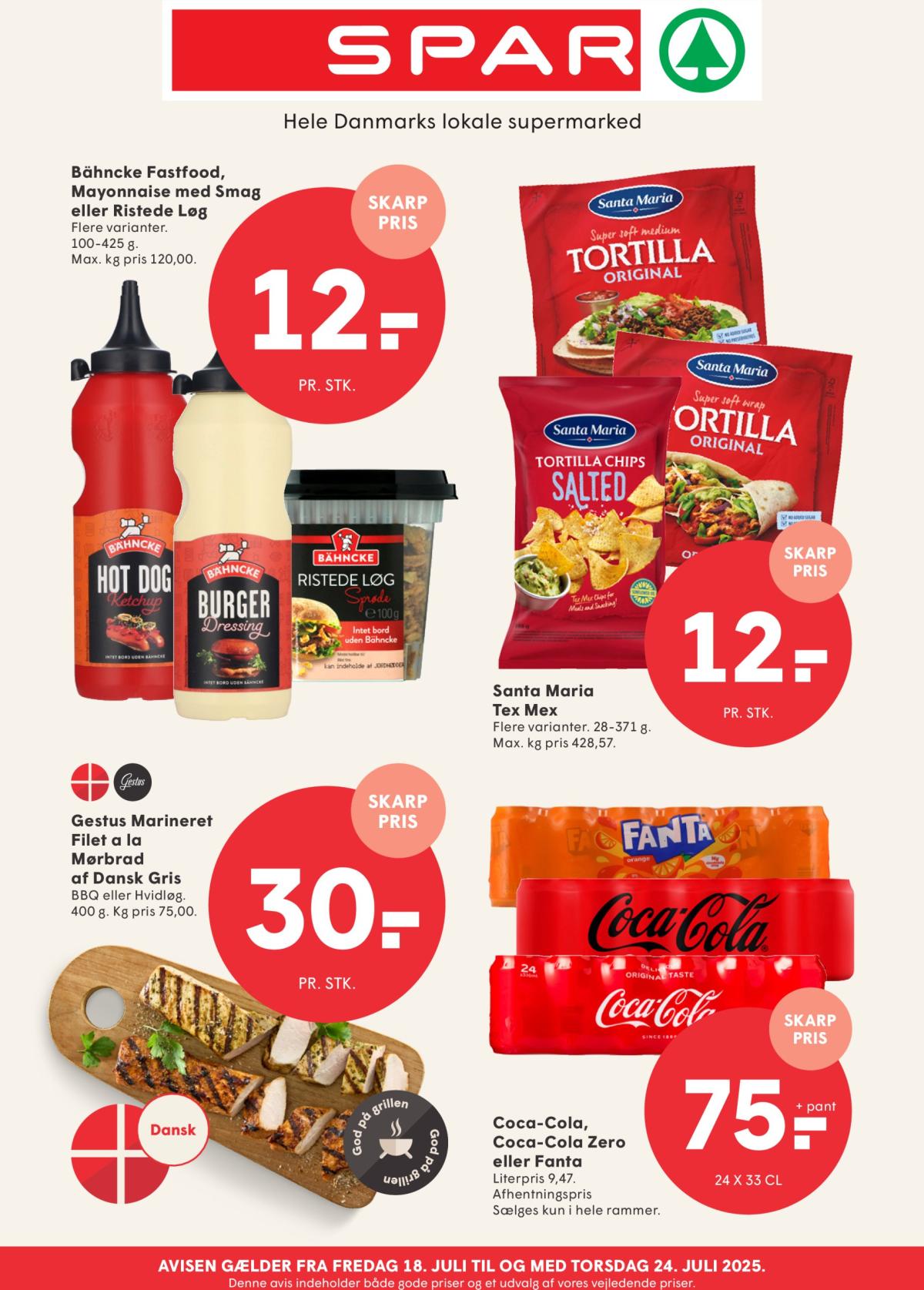 Spar tilbudsavis gyldig fra 18.07. til 24.07.