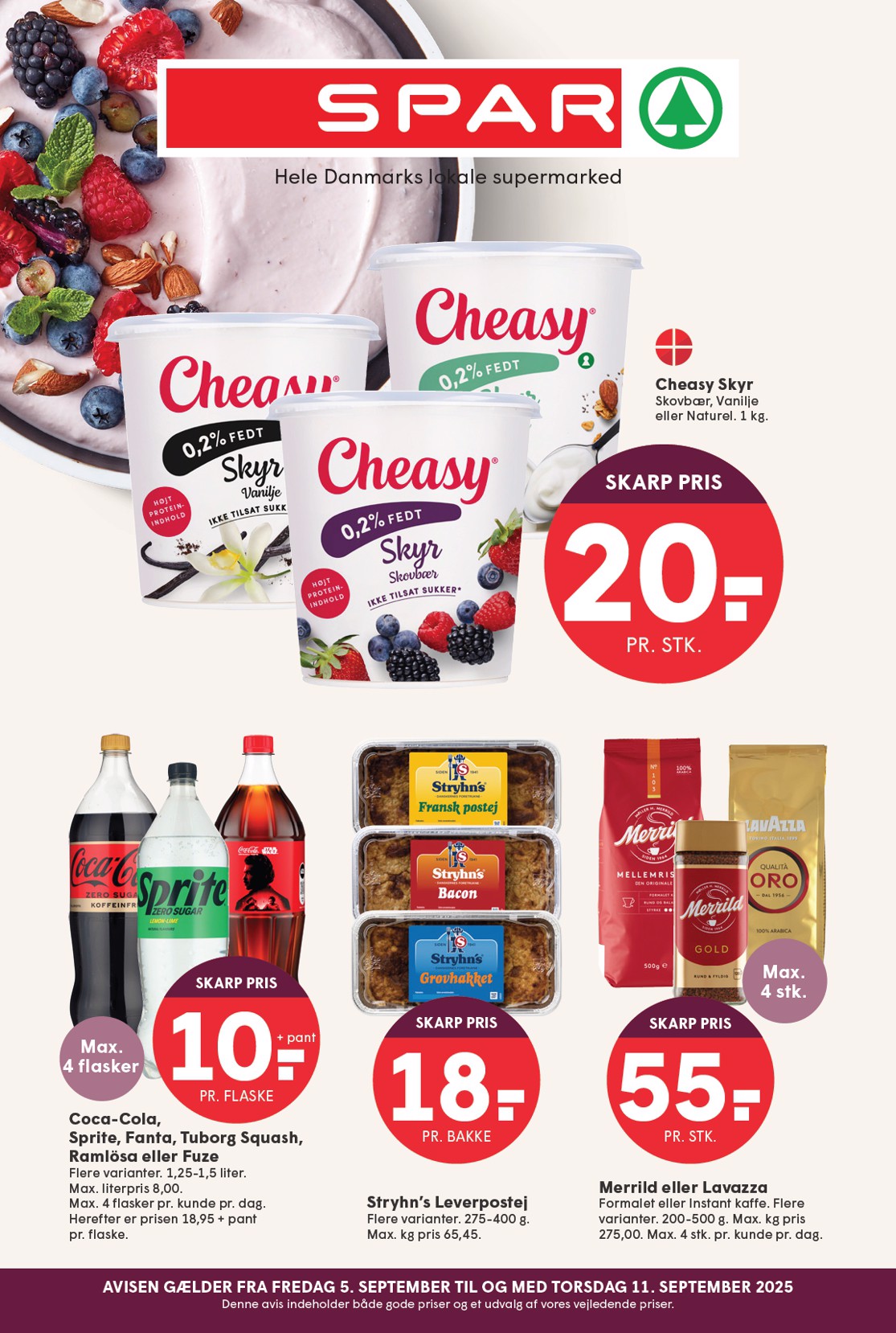 Spar tilbudsavis gyldig fra 05.09. til 11.09.