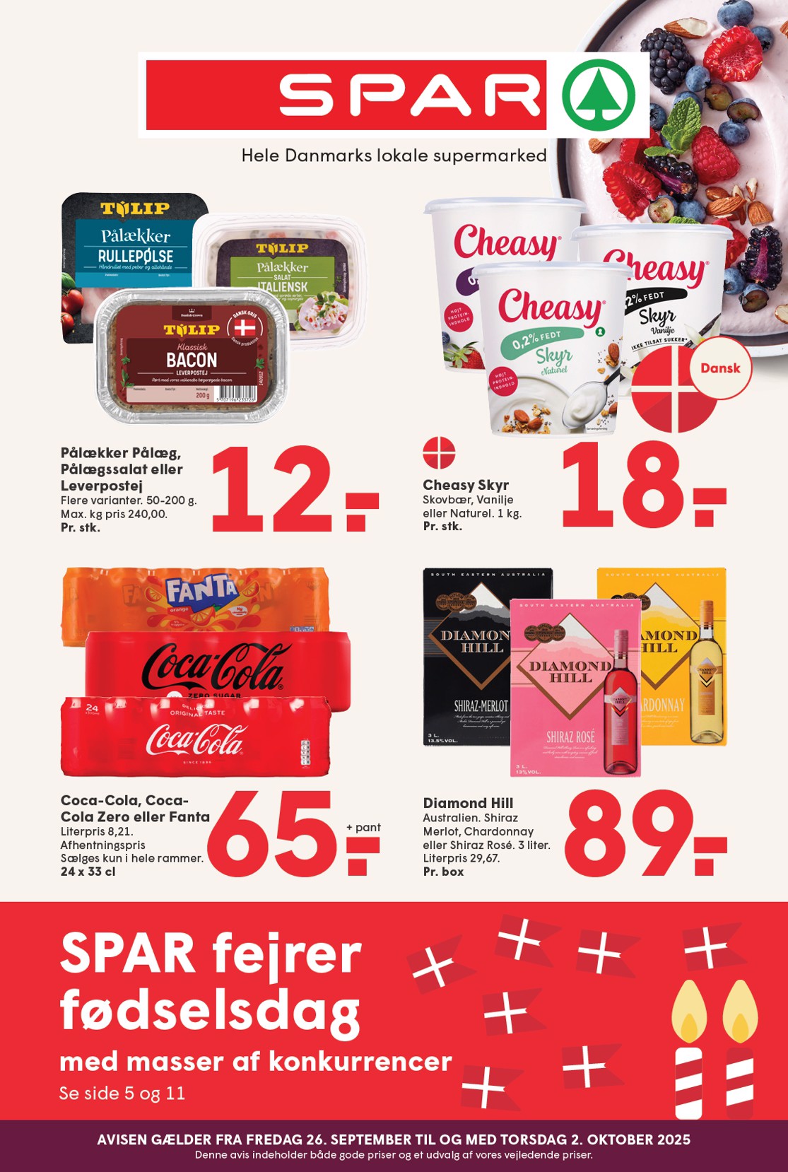 Spar tilbudsavis gyldig fra 26.09. til 02.10.