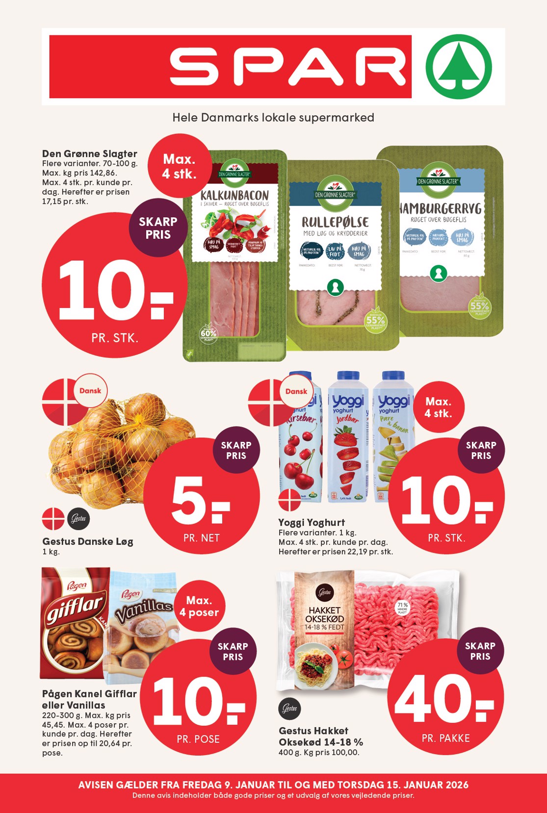 Spar tilbudsavis gyldig fra 09.01. til 15.01.