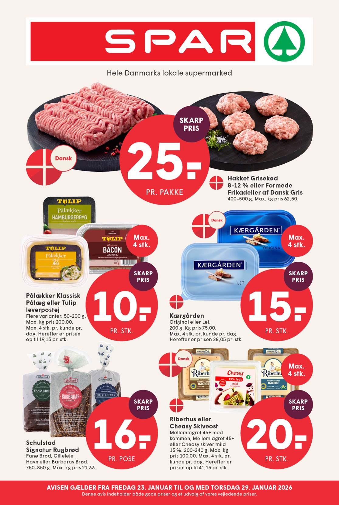 Spar tilbudsavis gyldig fra 23.01. til 29.01.
