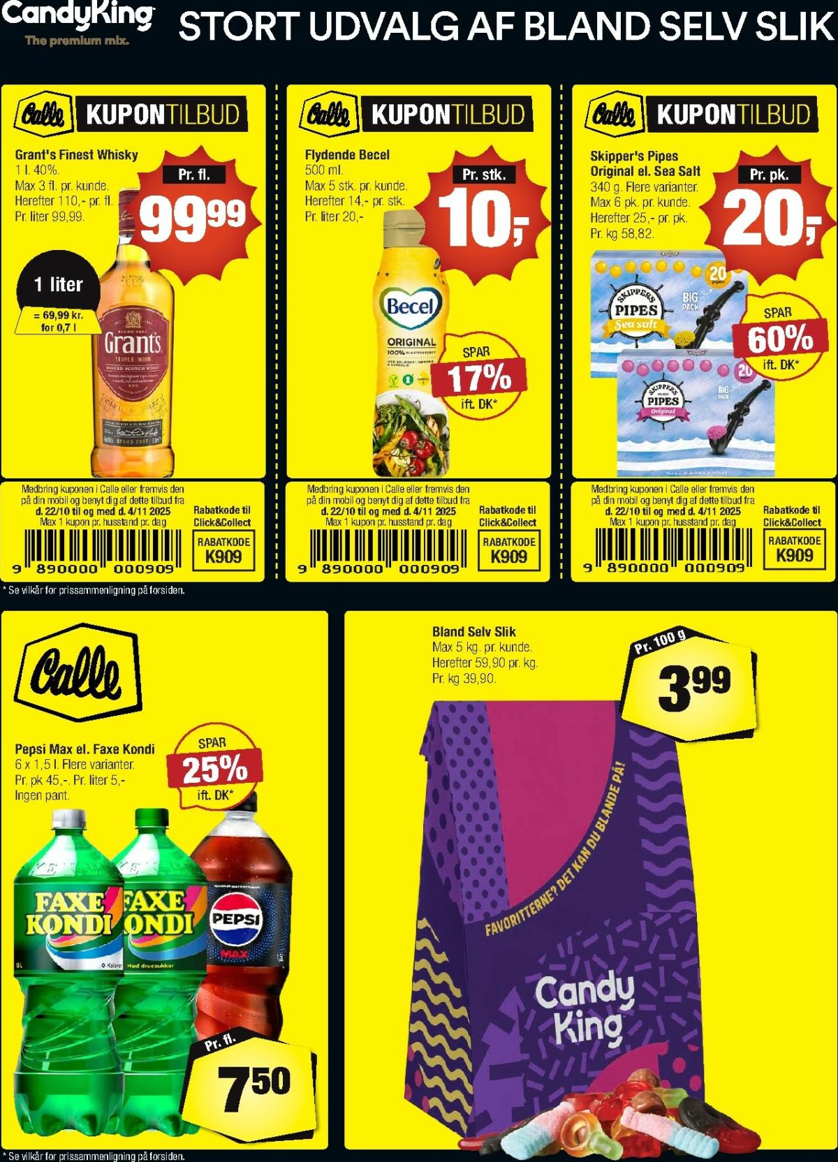 Calle - Danske kupontilbud tilbudsavis gyldig fra 05.11. til 25.11.