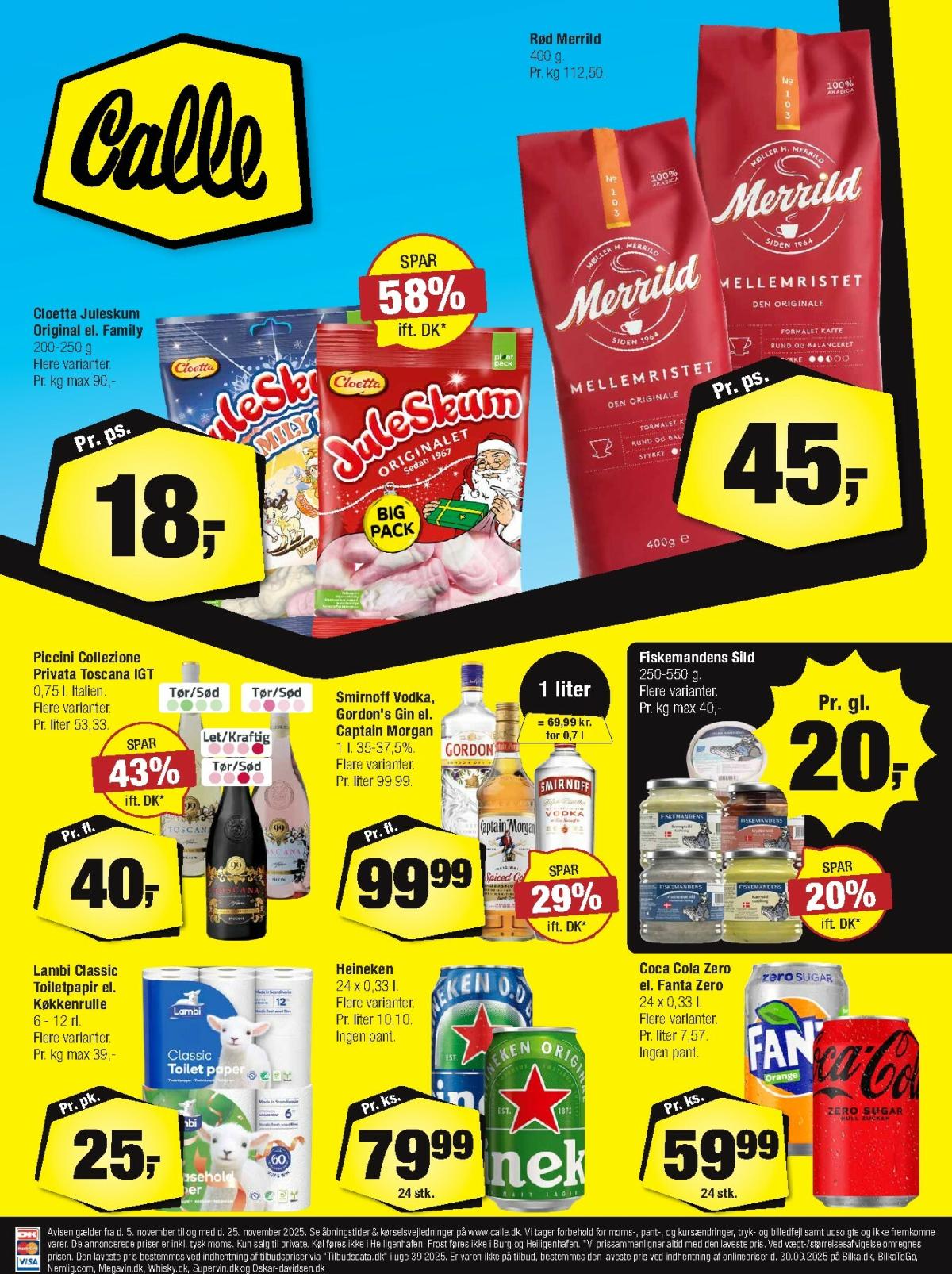 Calle tilbudsavis gyldig fra 05.11. til 25.11.