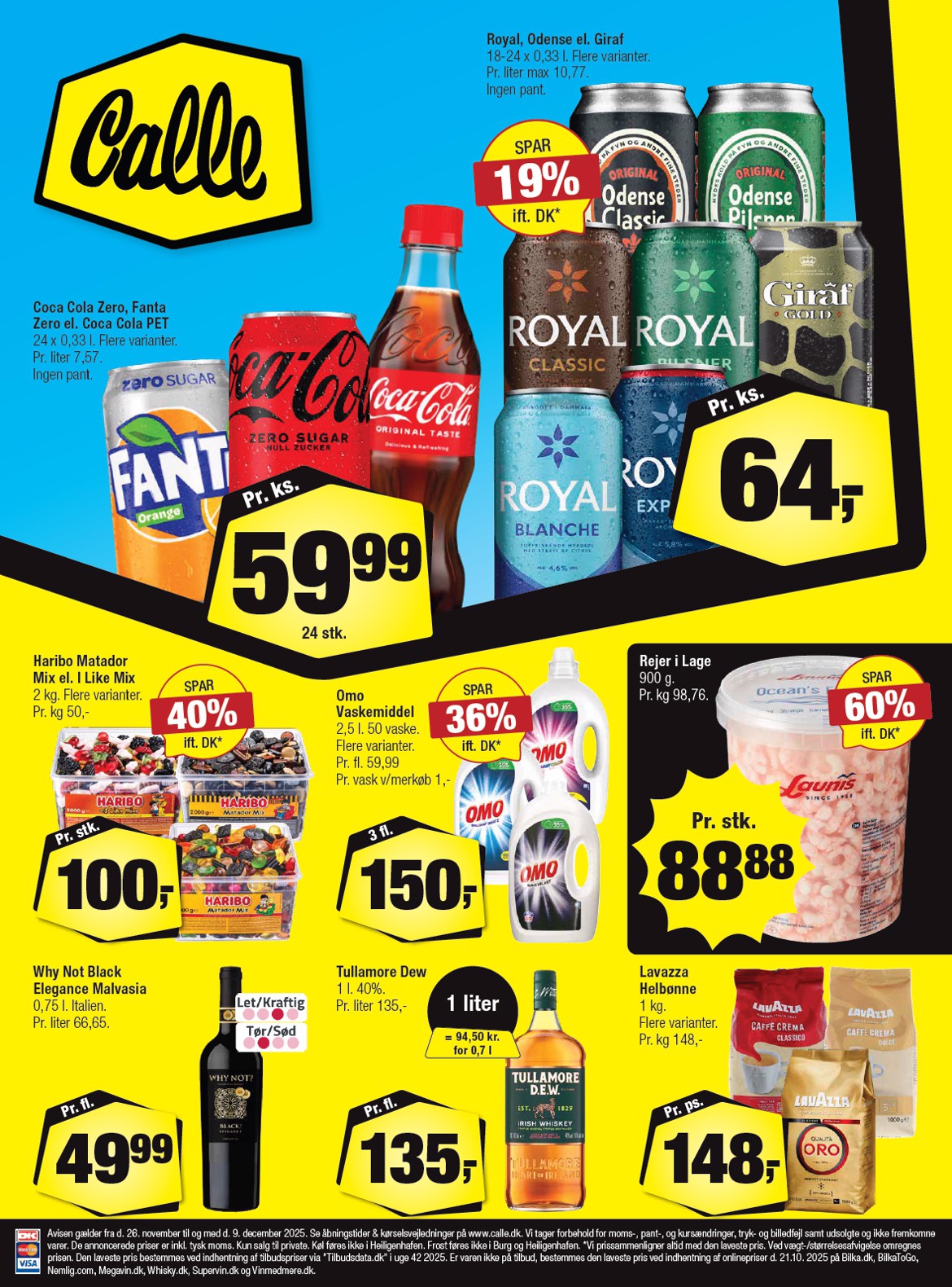 Calle tilbudsavis gyldig fra 26.11. til 09.12.