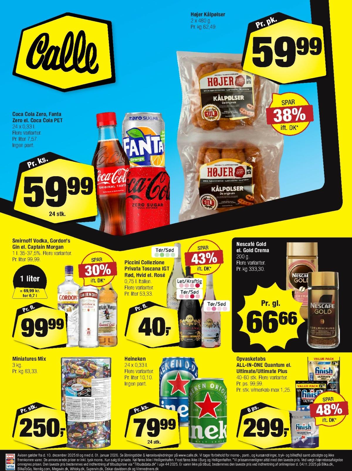 Calle tilbudsavis gyldig fra 10.12. til 01.01.