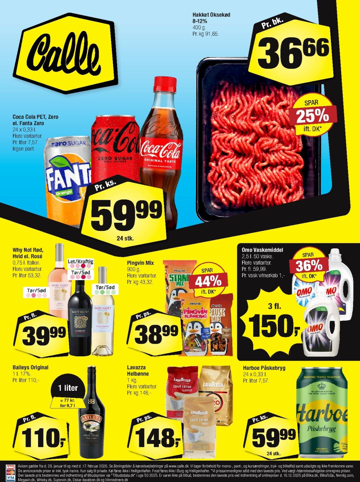 Calle tilbudsavis gyldig fra 28.01. til 17.02.