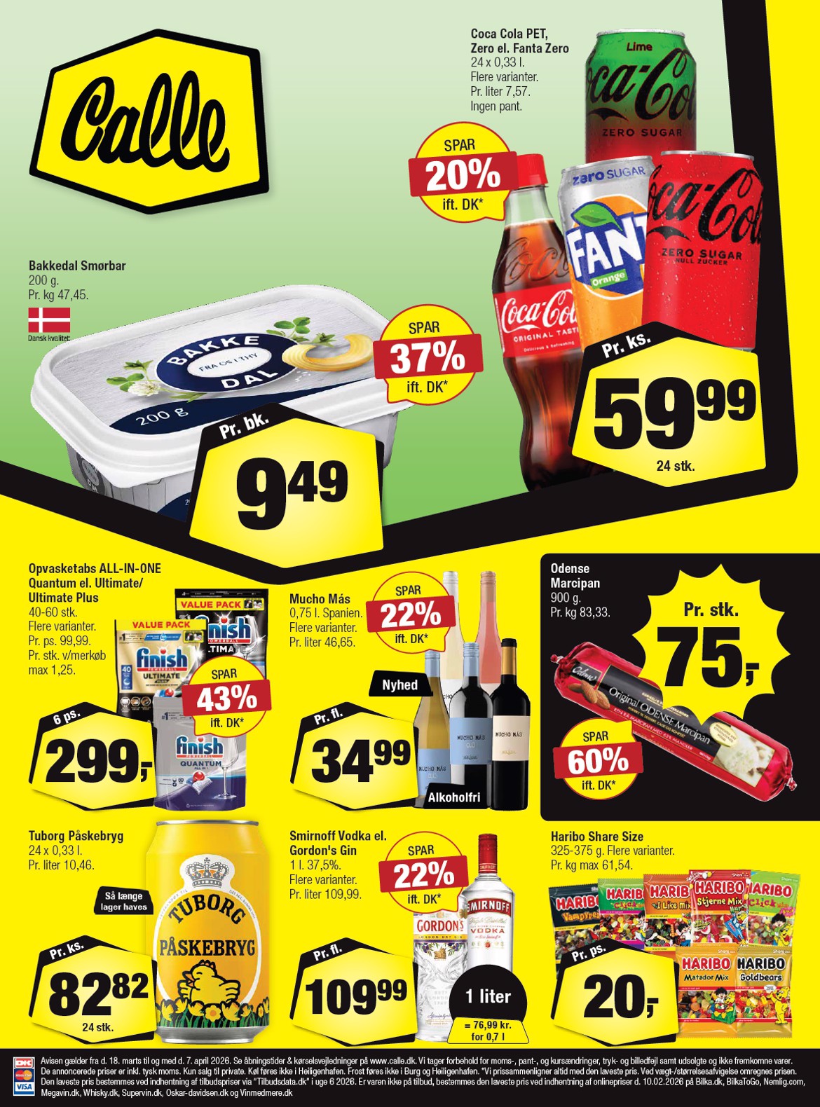Calle tilbudsavis gyldig fra 18.03.2026 til 07.04.2026