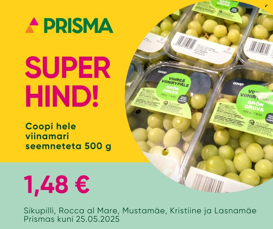 Prisma kliendileht (23.05 - 25.05.2025)