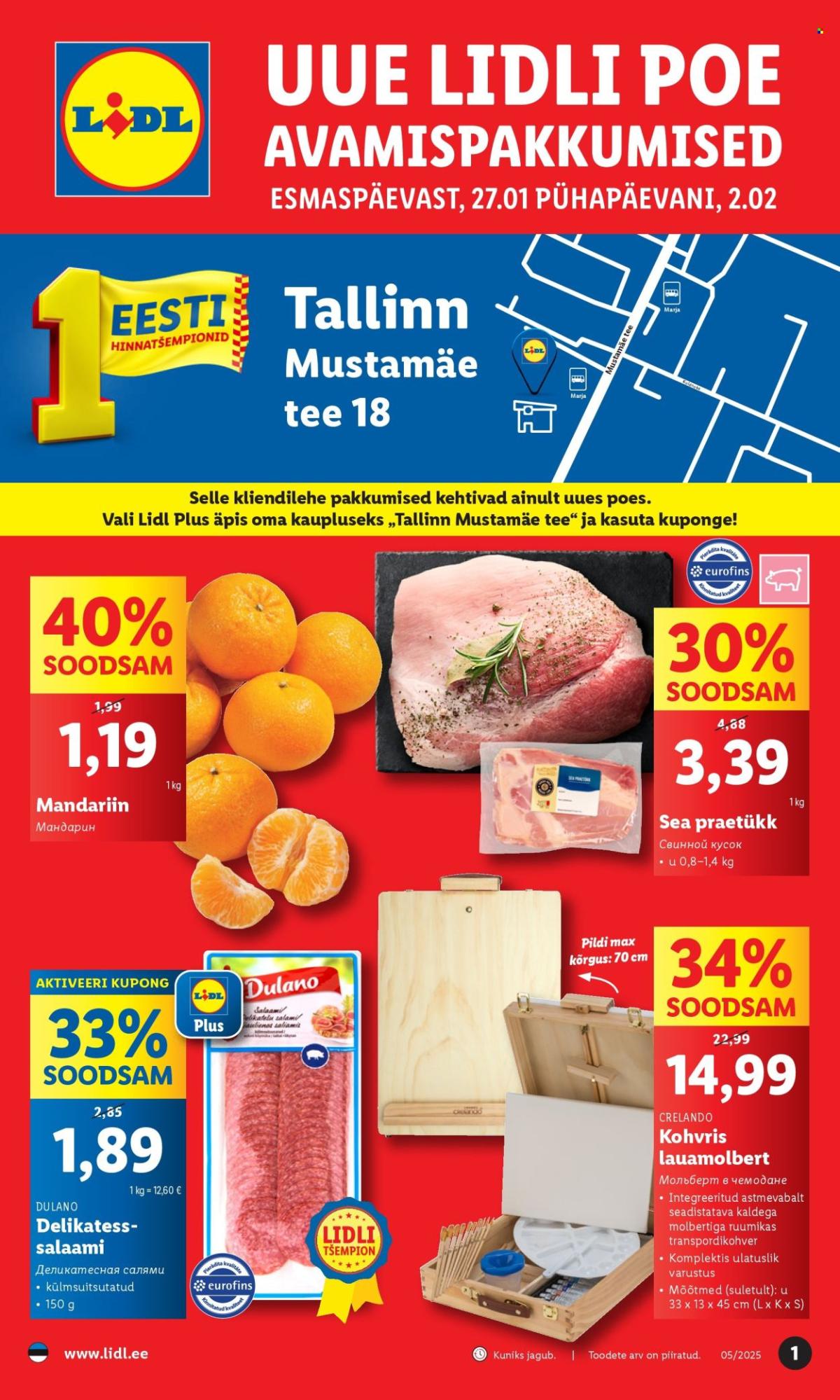 Lidl kliendileht - Tallinn,Mustamäe tee (27.01 - 2.02.2025)