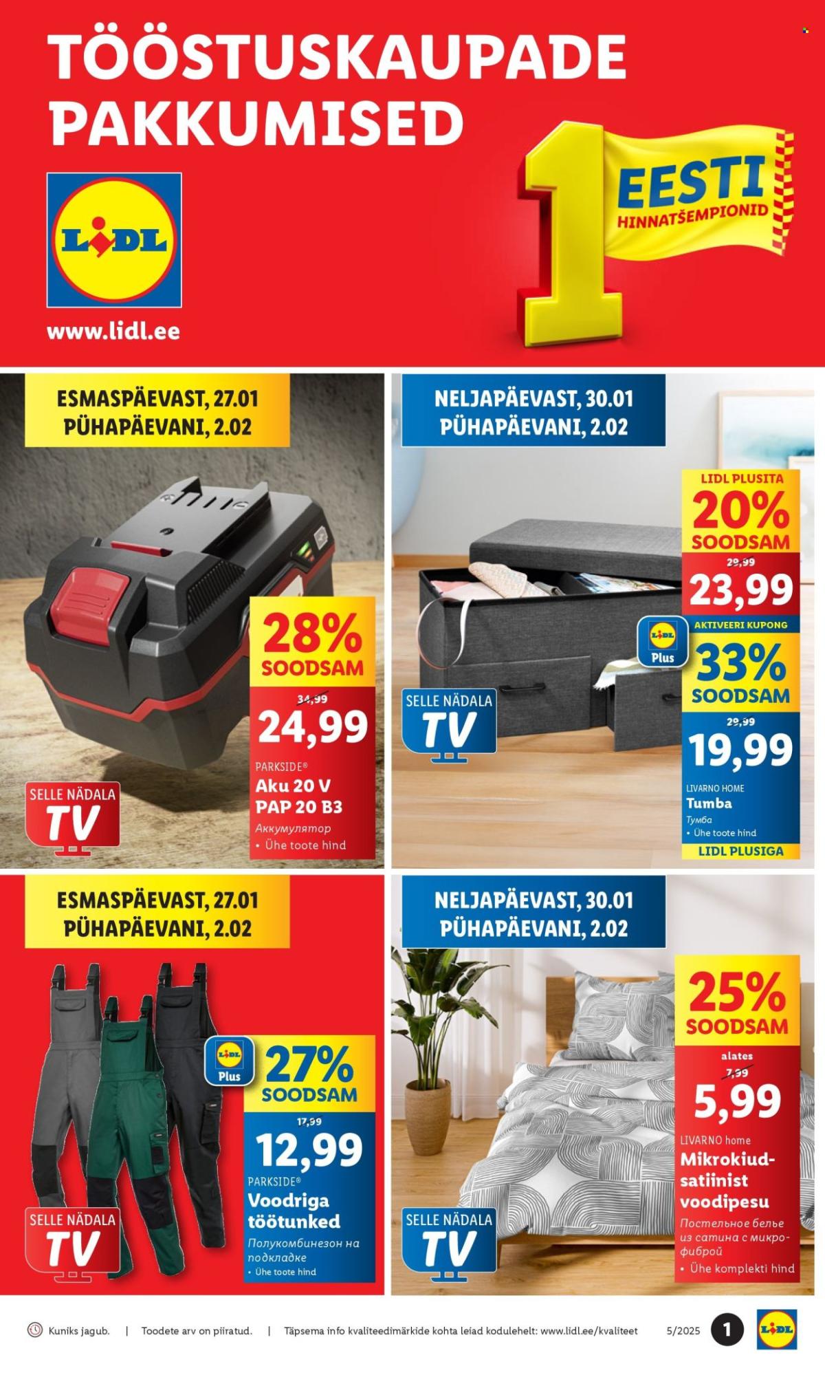 Lidl kliendileht - Tööstuskaupade pakkumised (27.01 - 2.02.2025)