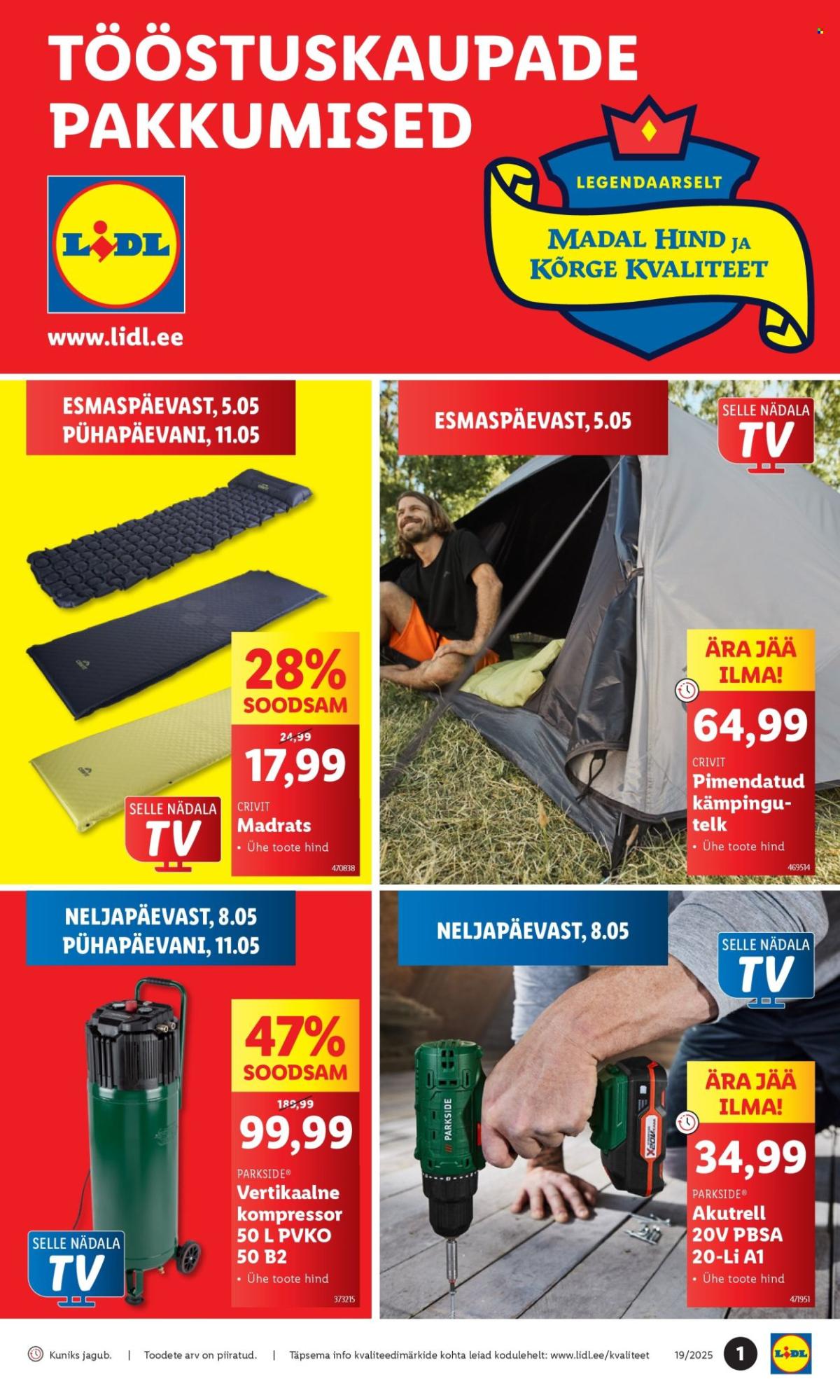 Lidl kliendileht - Tööstuskaupade pakkumised (5.05 - 11.05.2025)