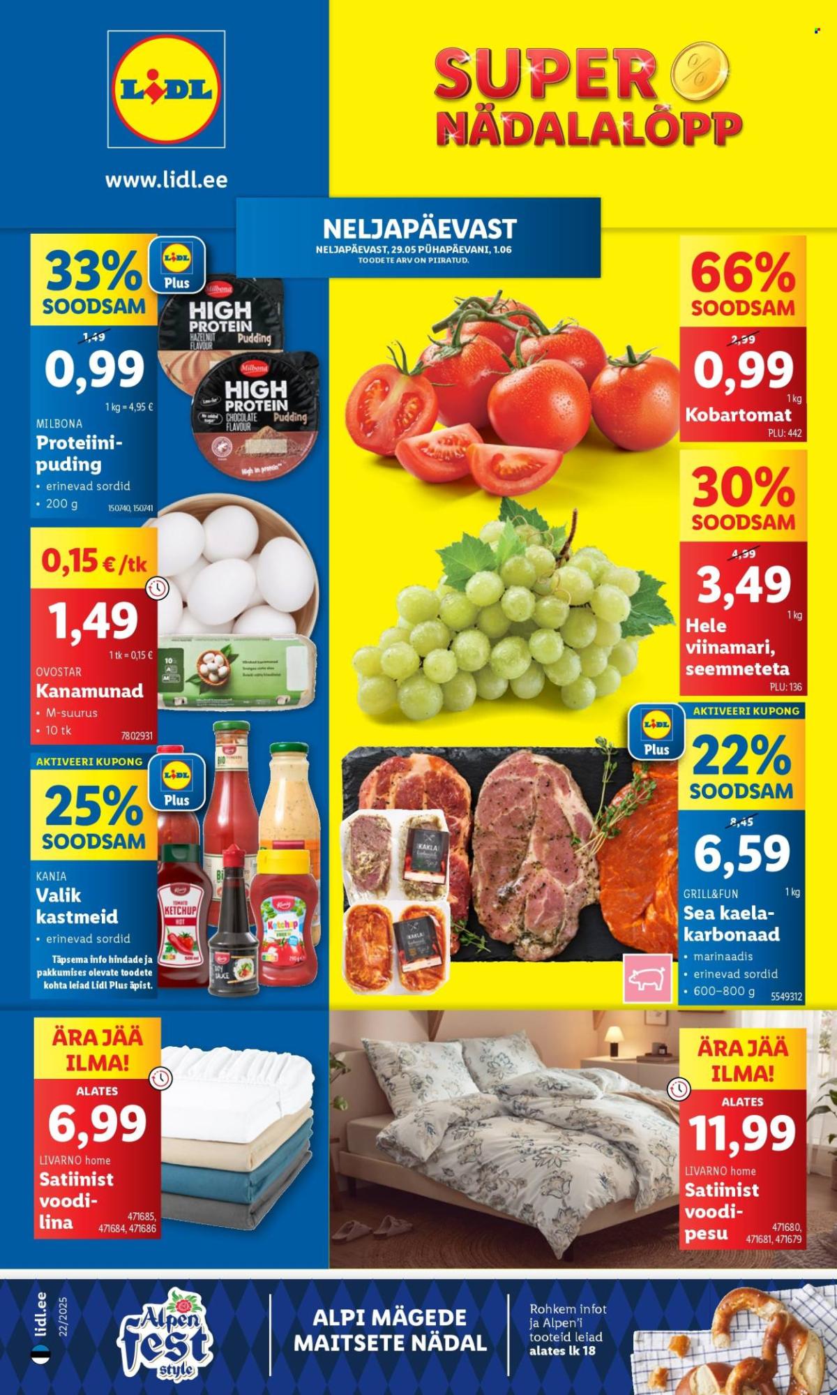 Lidl kliendileht - Nädalalõpu pakkumised (29.05 - 1.06.2025)