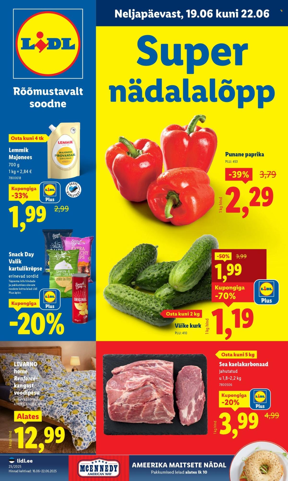 Lidl kliendileht - Nädalalõpu pakkumised (19.06 - 22.06.2025)