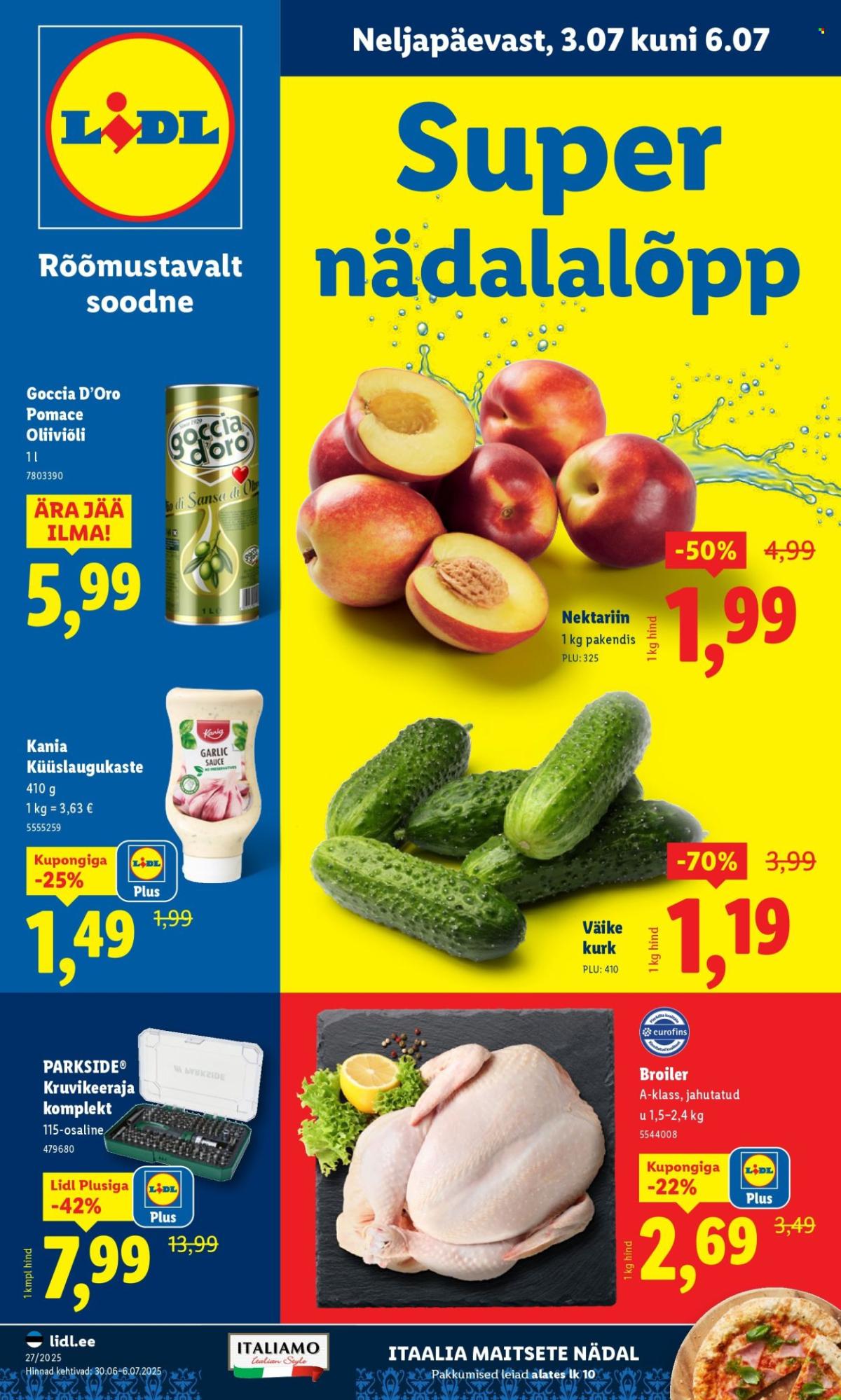 Lidl kliendileht - Nädalalõpu pakkumised (3.07 - 6.07.2025)