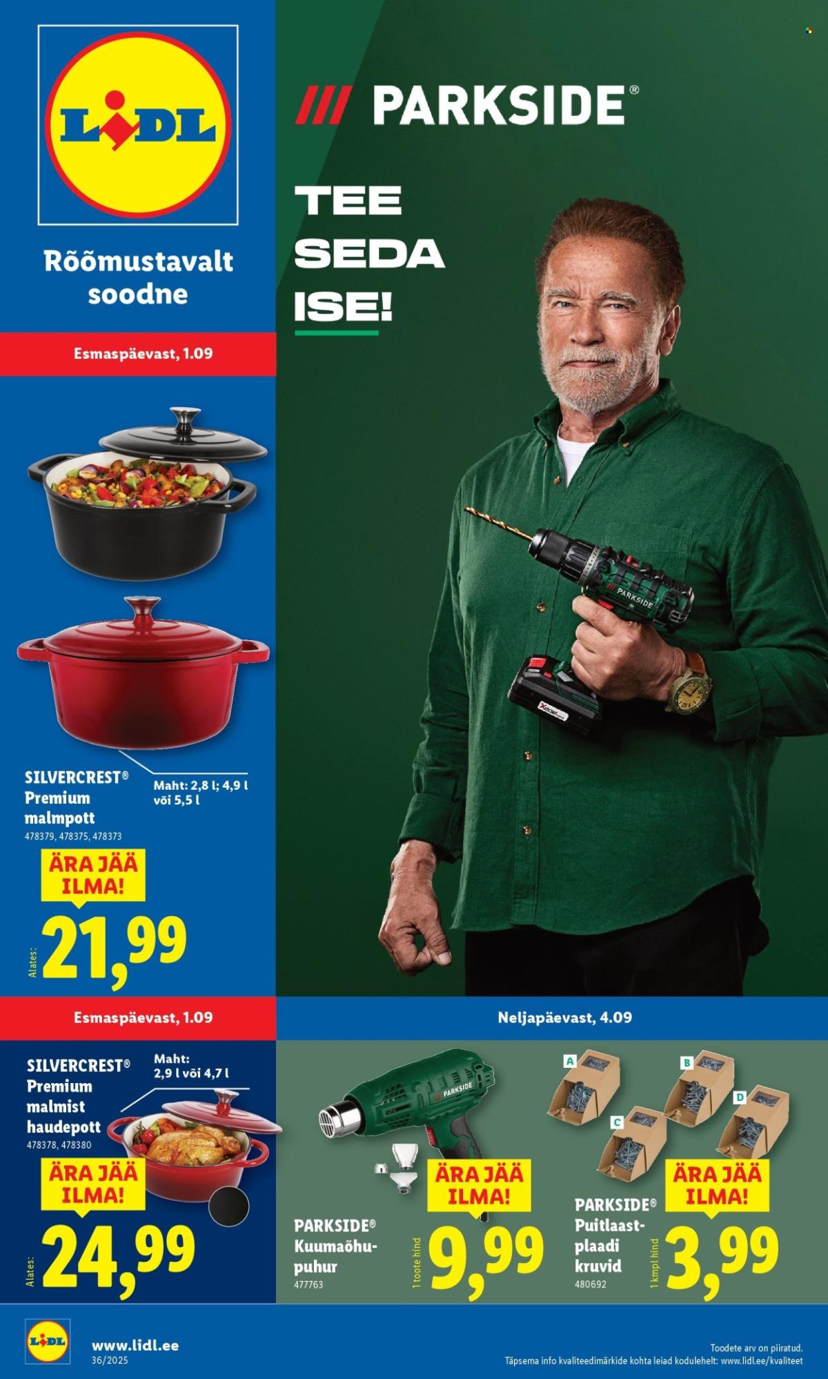 Lidl kliendileht - Tööstuskaupade pakkumised (1.09 - 7.09.2025)