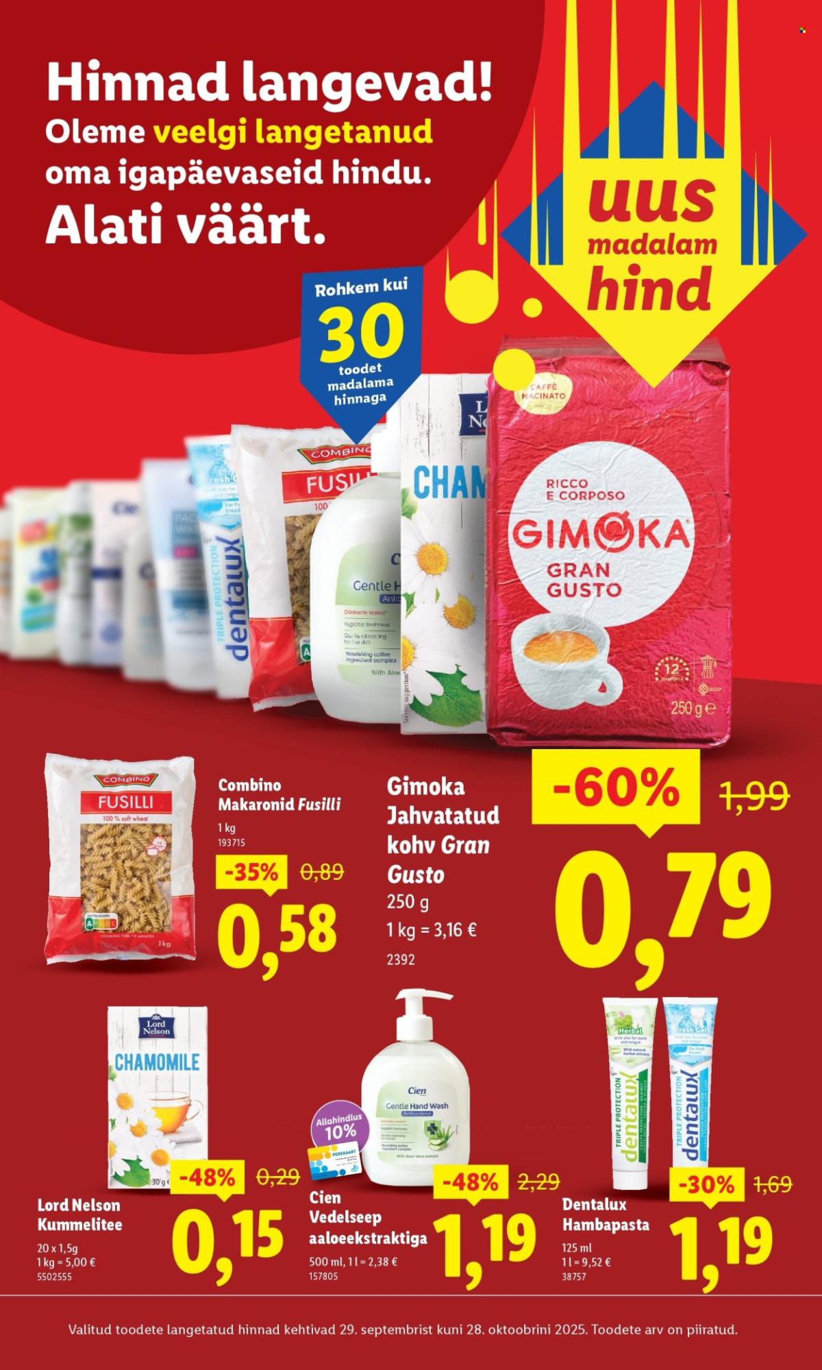 Lidl kliendileht - Hinnad langevad! Uus madalam hind (29.09 - 28.10.2025)