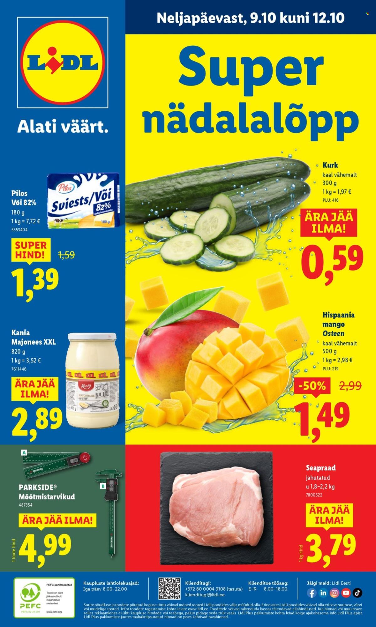 Lidl kliendileht - Nädalalõpu pakkumised (9.10 - 12.10.2025)